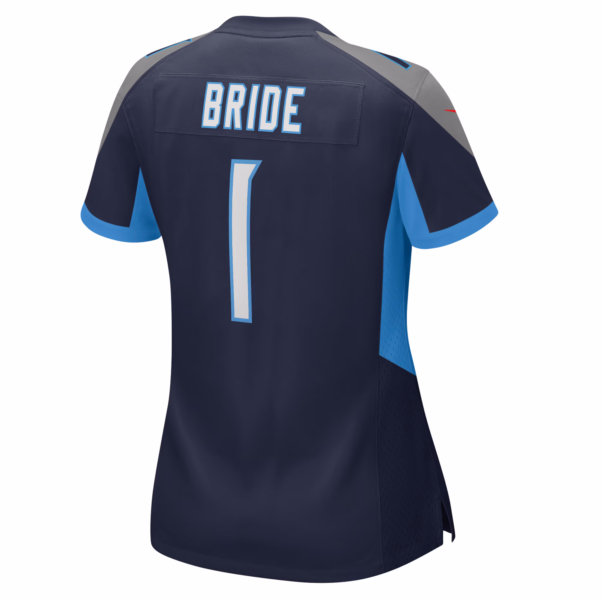 Number 1 Bride Tennessee Titans Women's Game Jersey - Navy