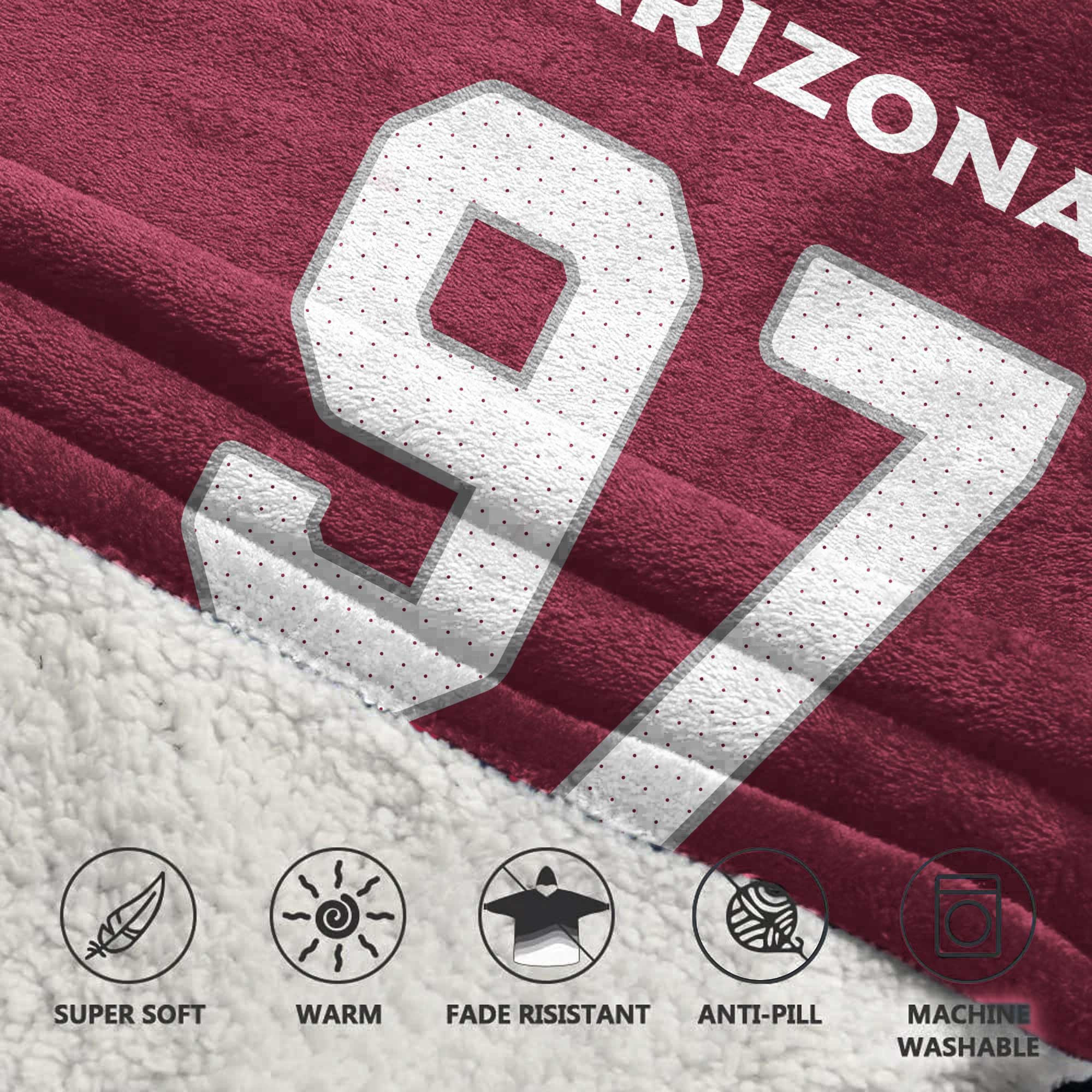 Kid 97 Arizona Football Unisex Blanket Hoodie