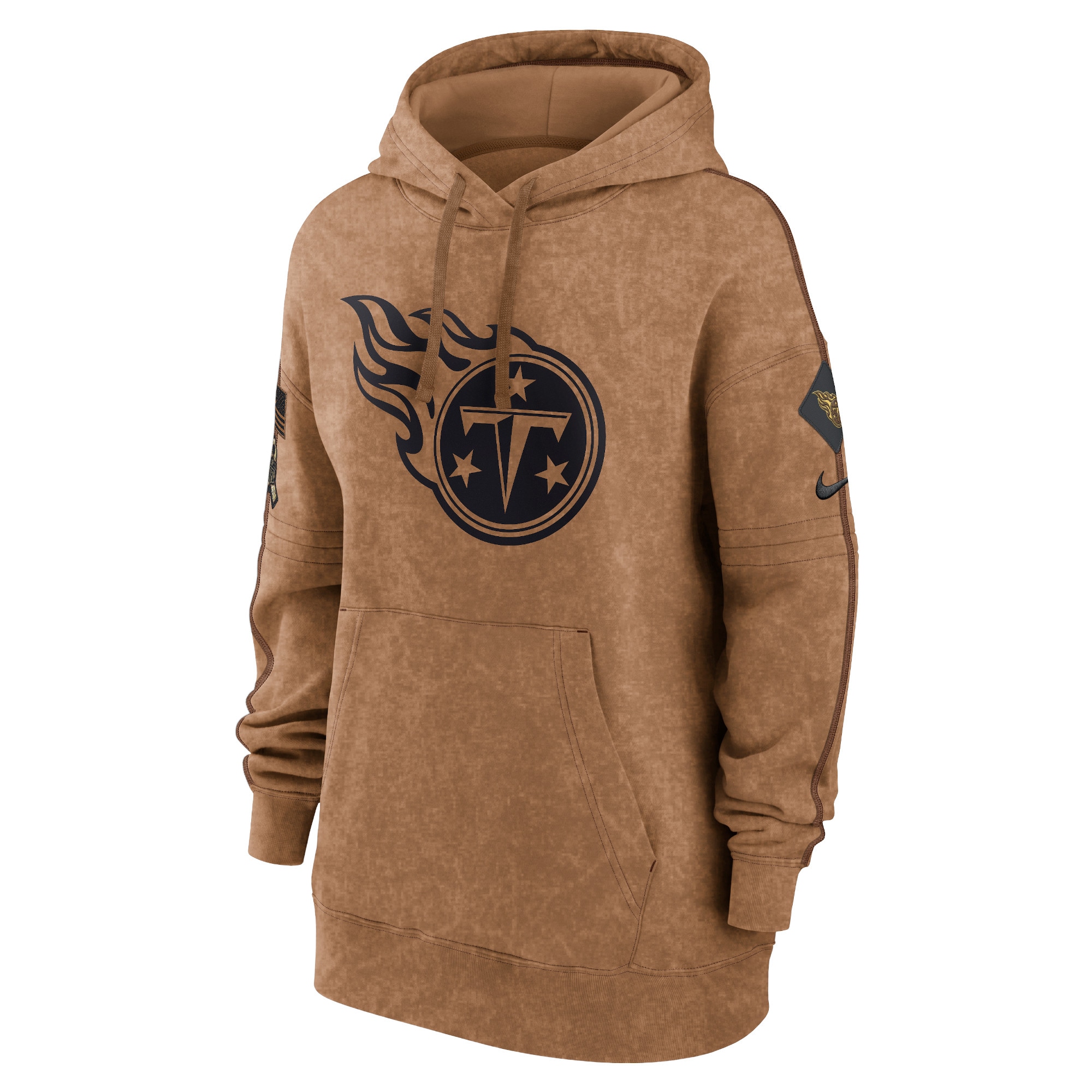 Tennessee Titans  Women's 2023 Salute to Service Pullover Hoodie - Brown