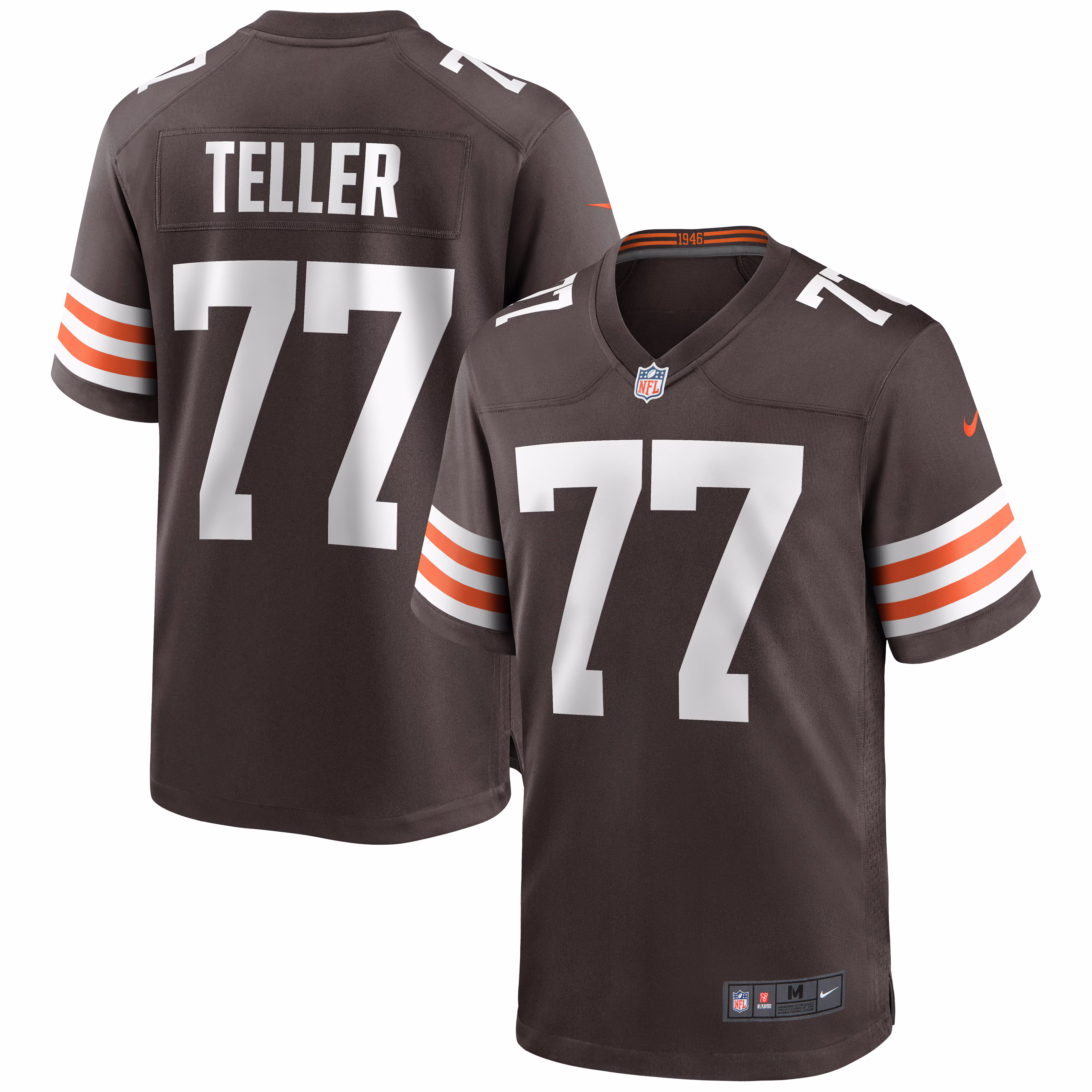 Wyatt Teller Cleveland Browns Game Jersey - Brown