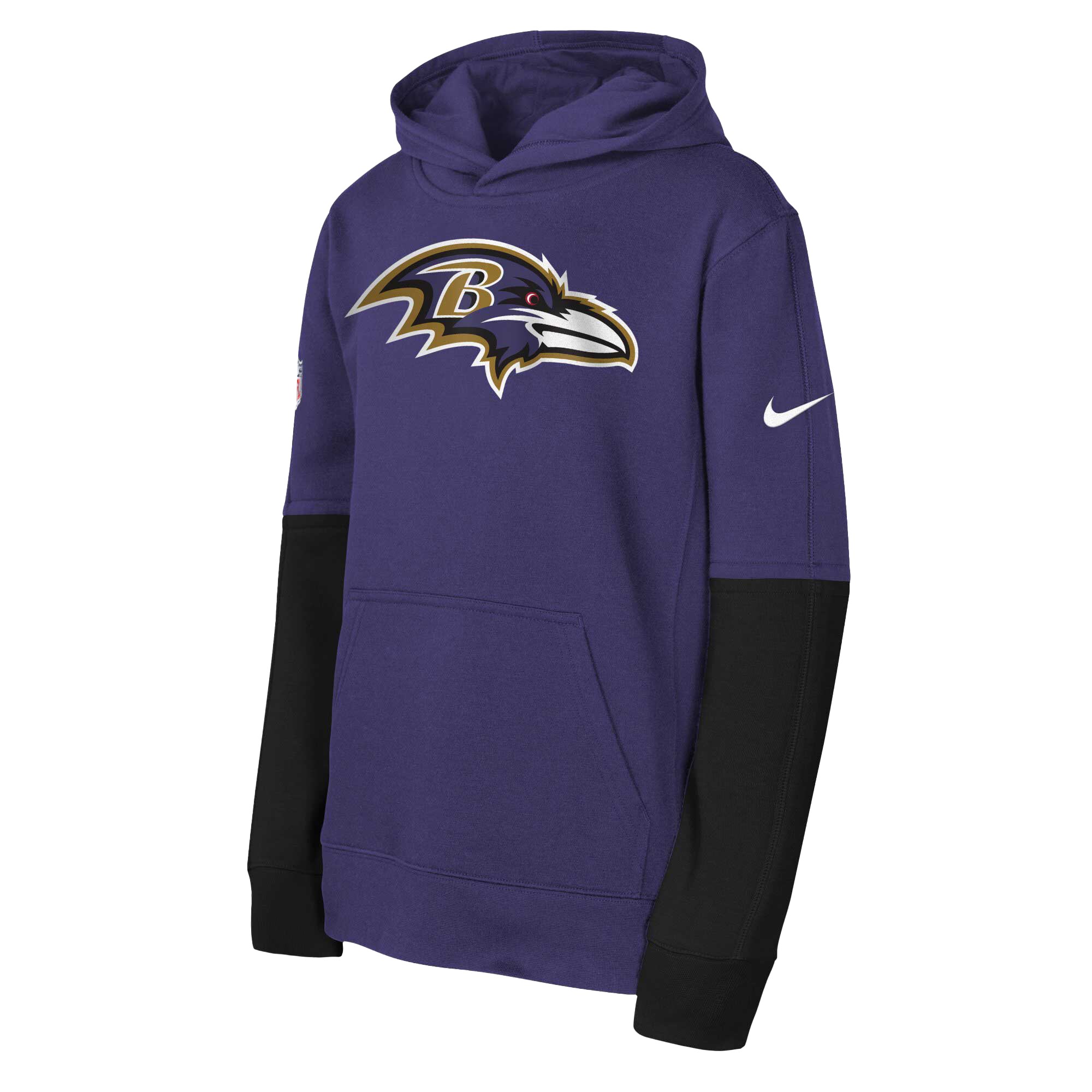 Baltimore Ravens Youth  Team Issue Club Pullover Hoodie - Purple