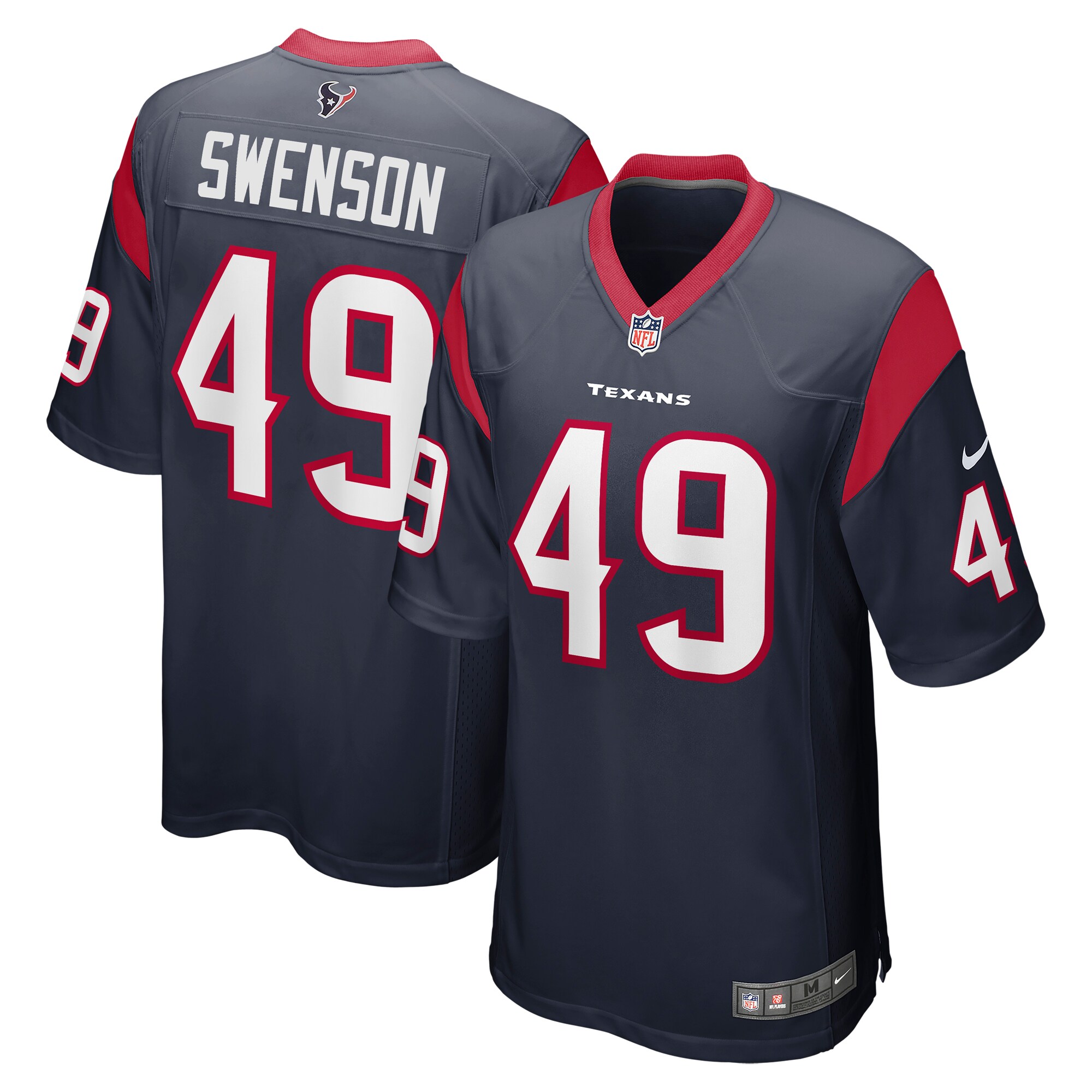 Ian Swenson Houston Texans  Team Game Jersey - Navy