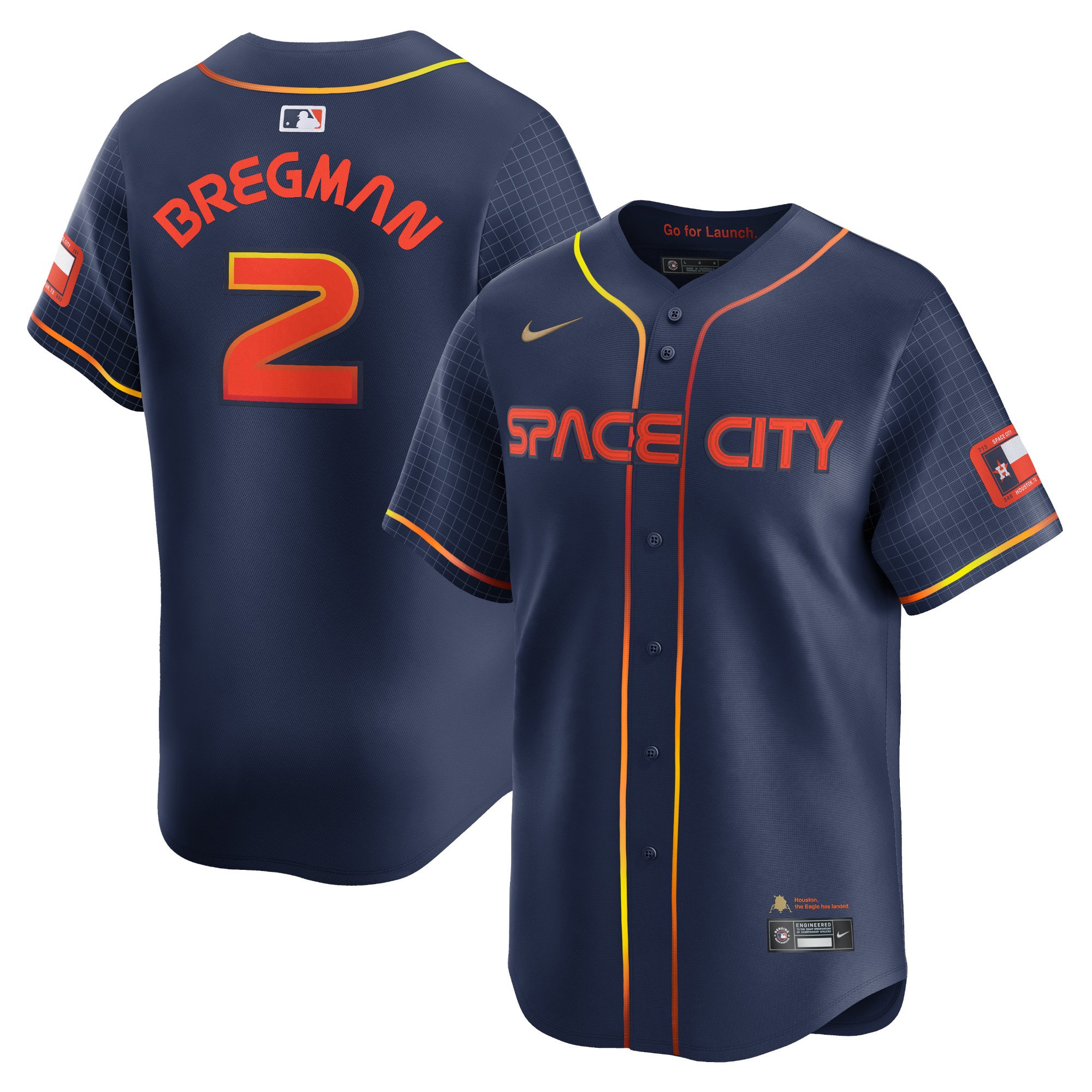 Men's Houston Astros Alex Bregman  Navy City Connect Limited Player Jersey