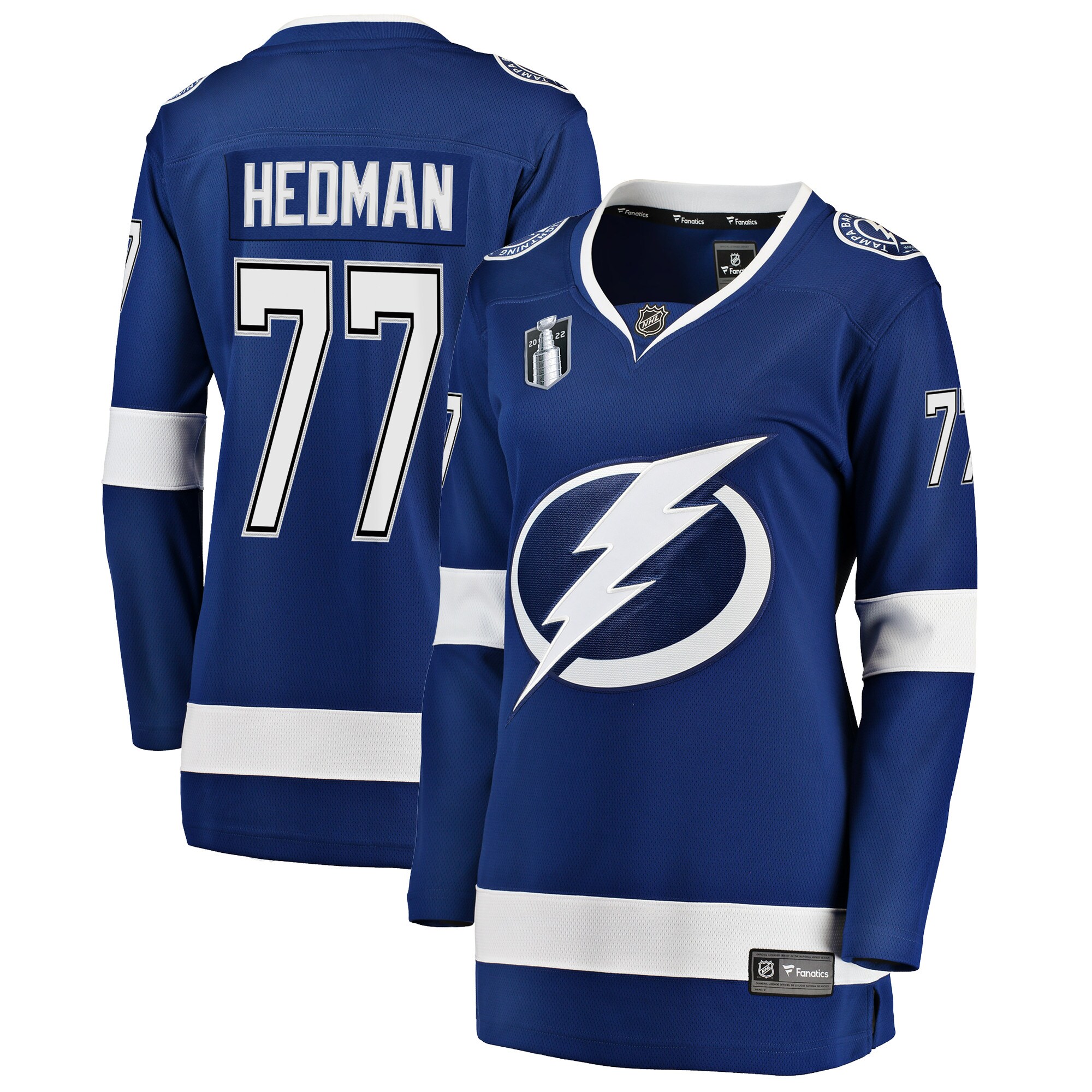 Victor Hedman Tampa Bay Lightning Women's Home 2022 Stanley Cup Final Breakaway Player Jersey - Blue