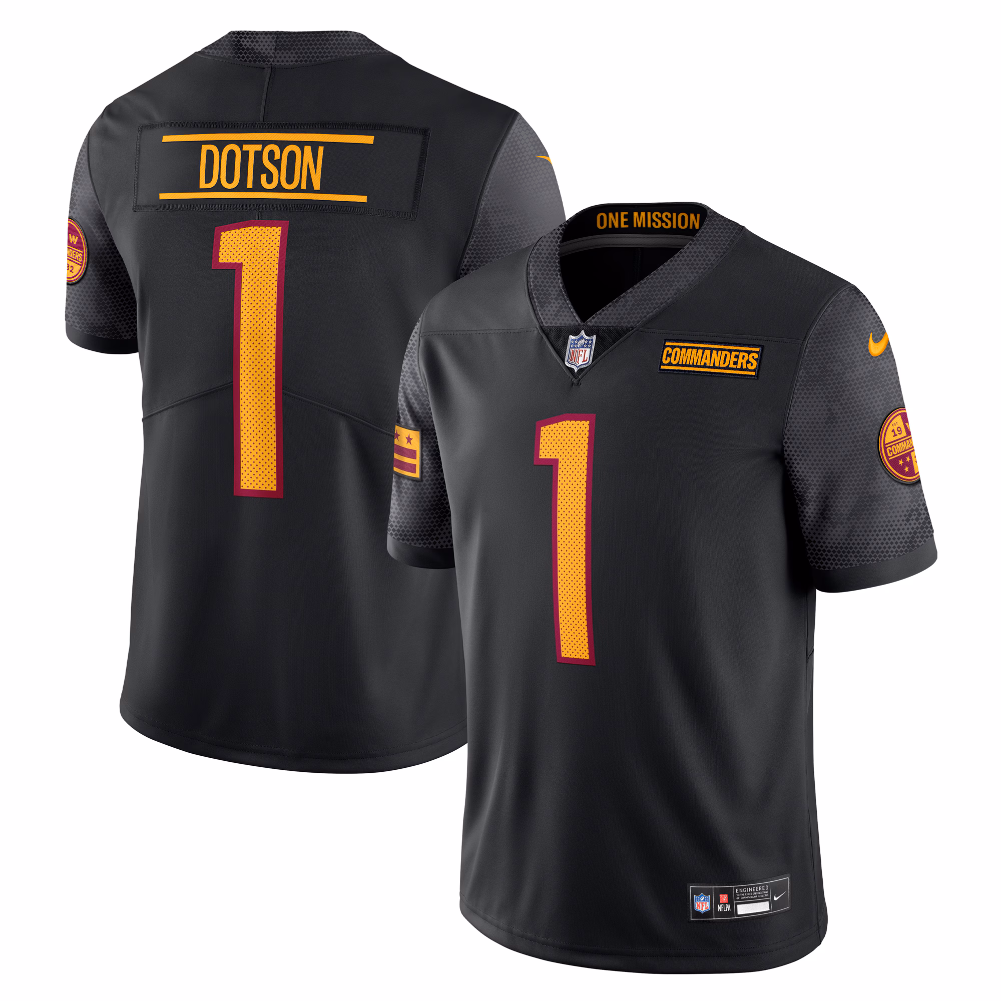Jahan Dotson Washington Commanders Alternate Vapor Untouchable Limited Jersey - Black