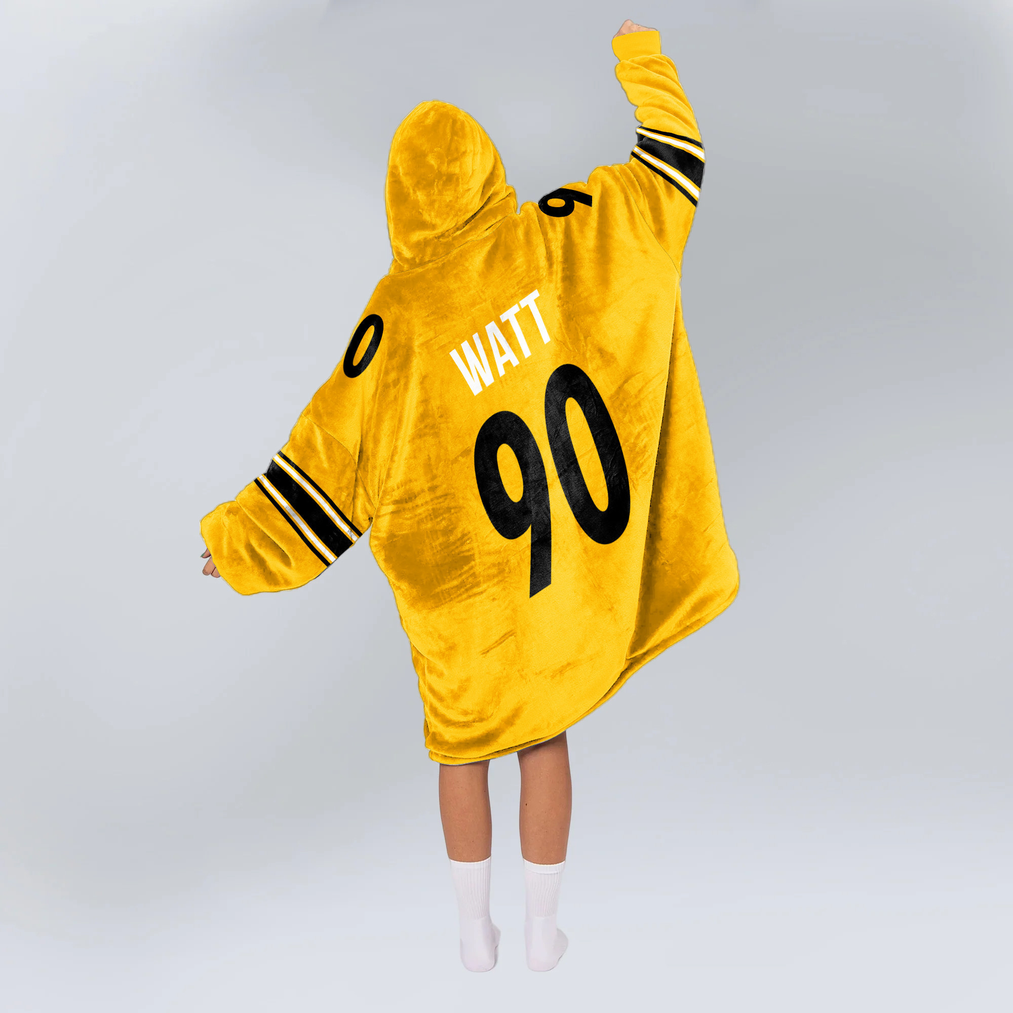 Adult T.J.W 90 Pittsburgh Football Unisex Blanket Hoodie