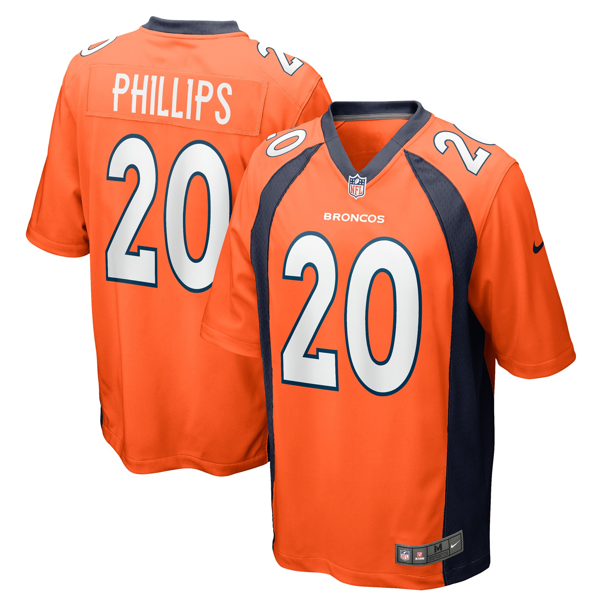 Darius Phillips Denver Broncos  Game Player Jersey - Orange