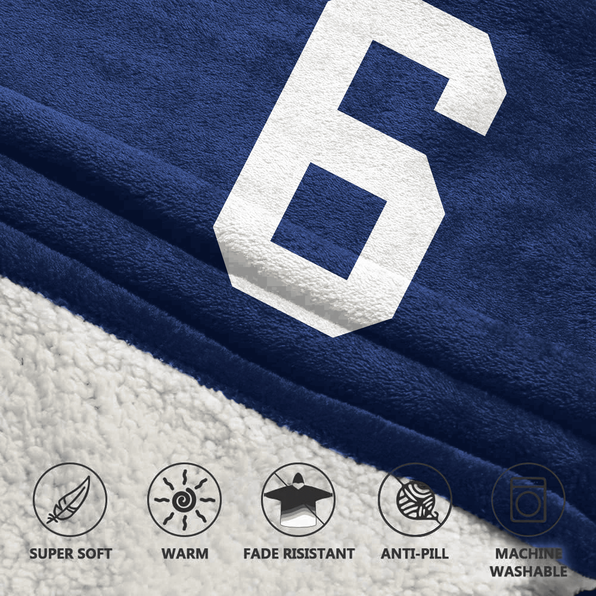 J.D 6 New York G Football Unisex Blanket Hoodie