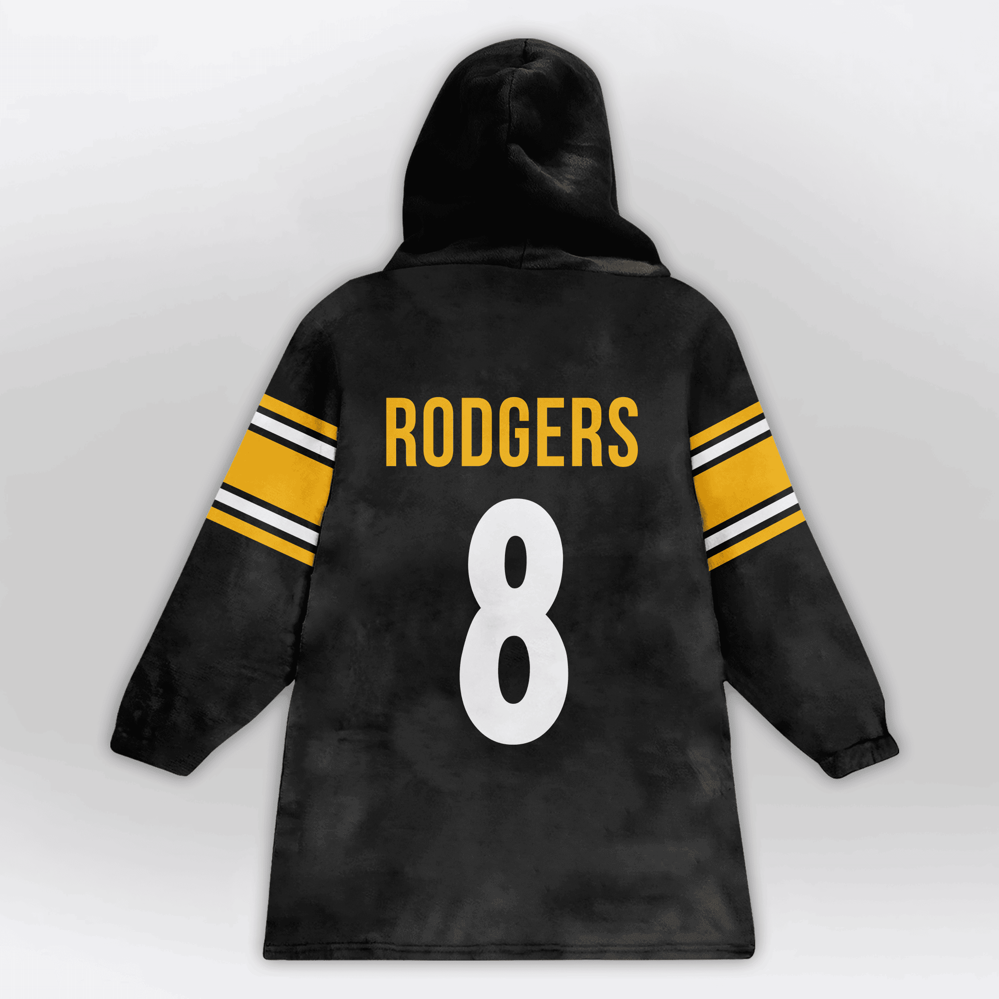 Kid 8 Pittsburgh Football Unisex Blanket Hoodie