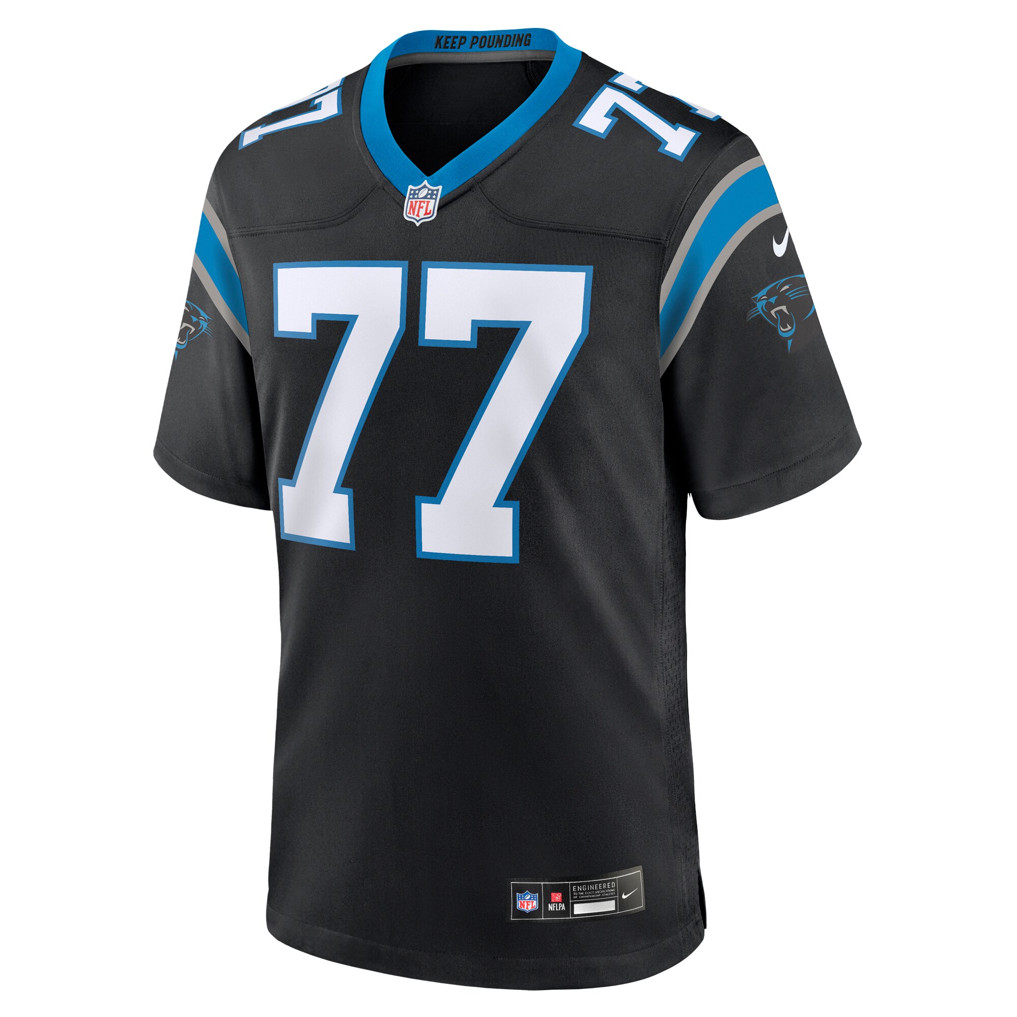 Deonte Brown Carolina Panthers Team Game Jersey - Black