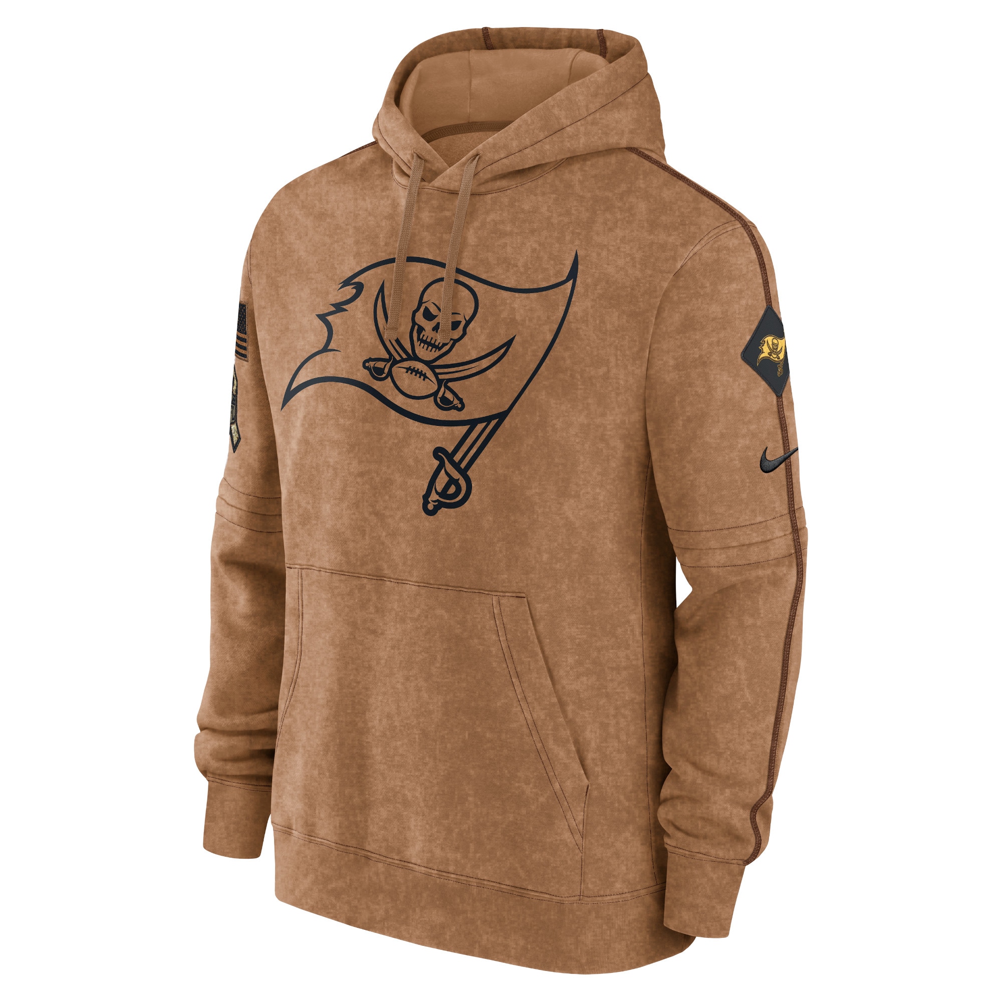 Tampa Bay Buccaneers  2023 Salute To Service Club Pullover Hoodie - Brown
