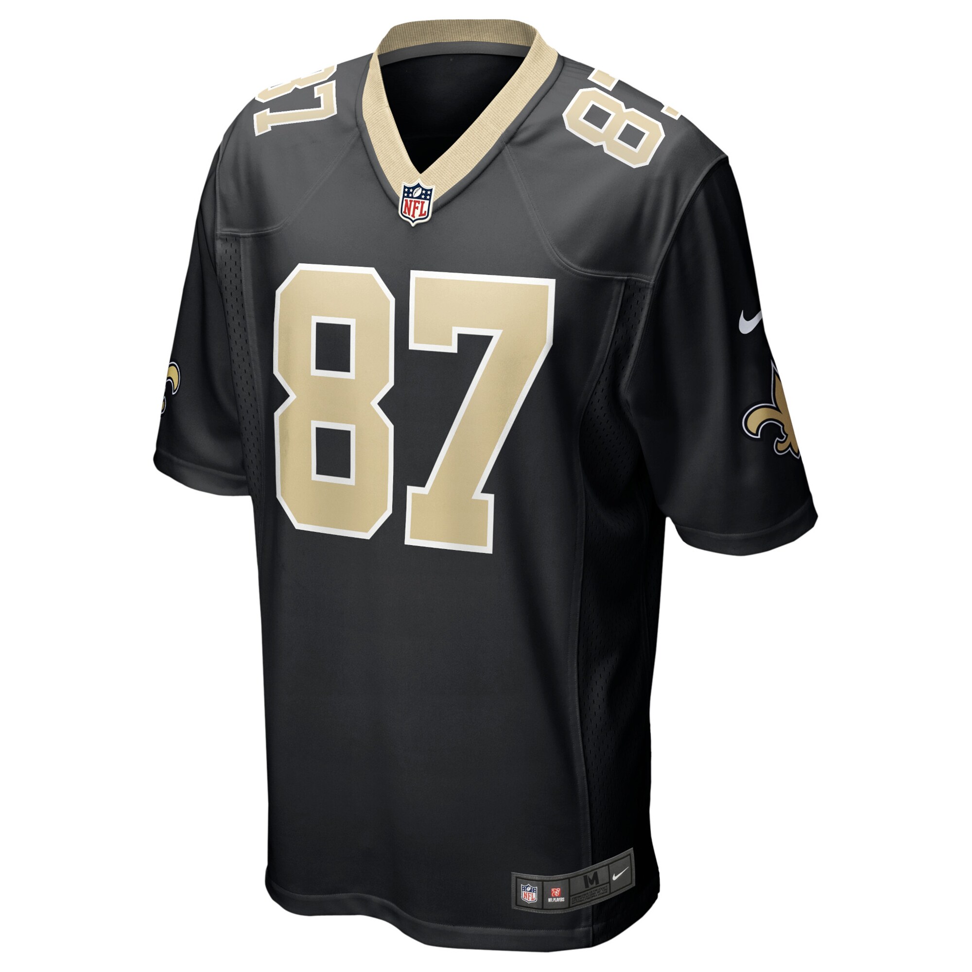 Foster Moreau New Orleans Saints Game Jersey - Black