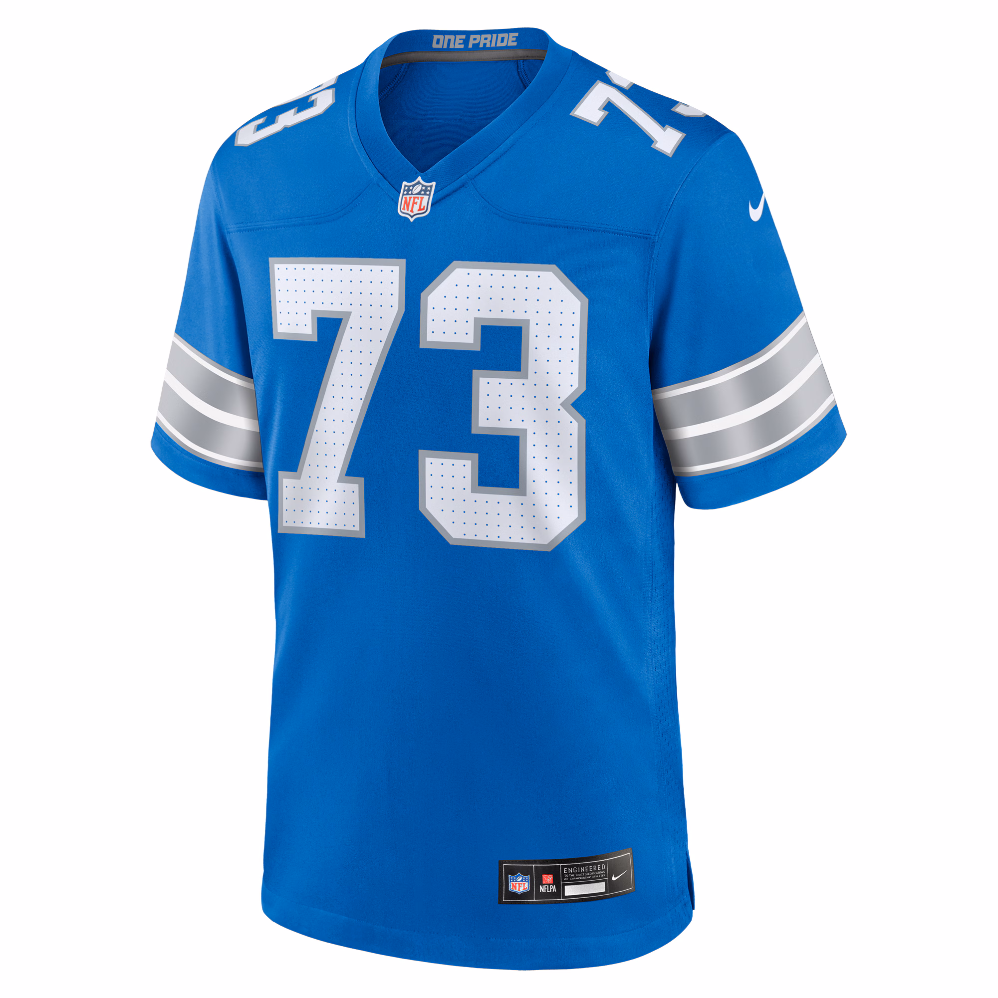 Christian Mahogany Detroit Lions Team Game Jersey -  Blue