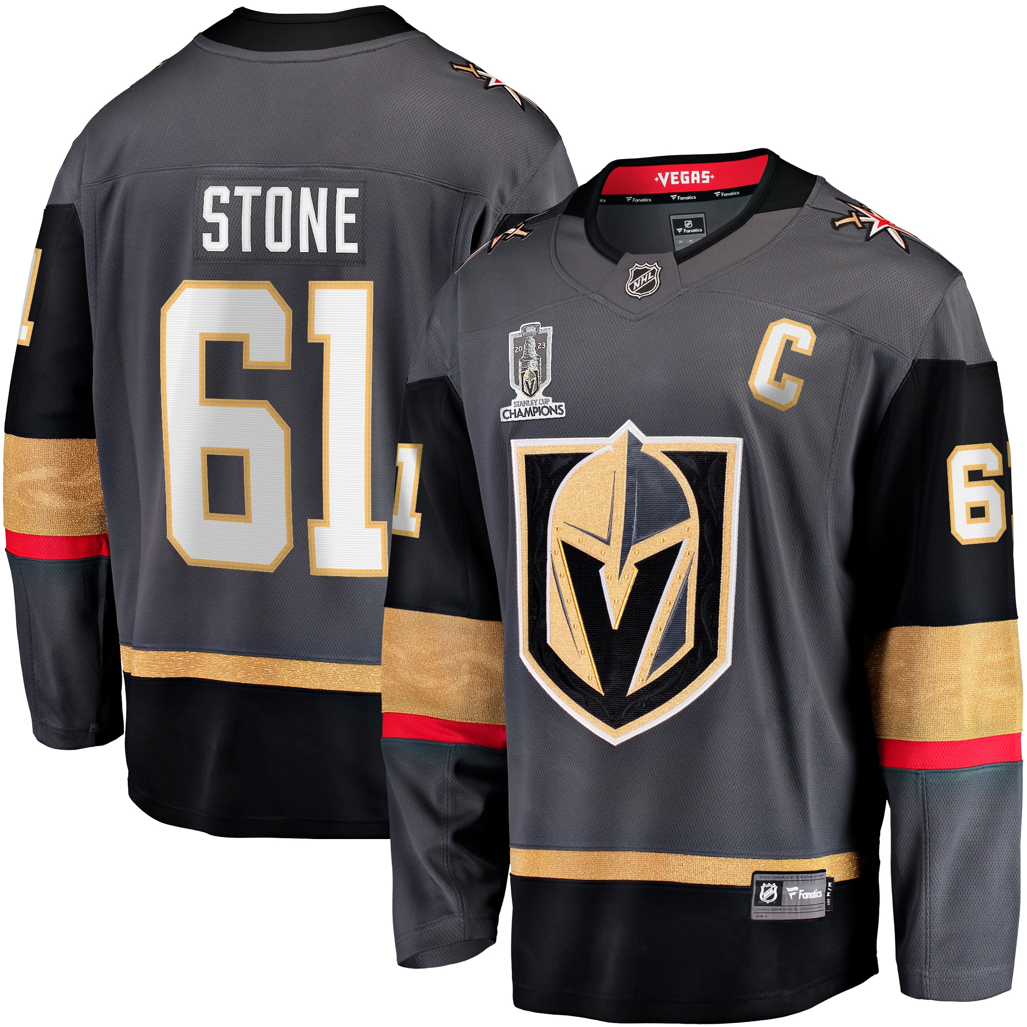 Mark Stone Vegas Golden Knights 2023 Stanley Cup Champions Alternate Breakaway Player Jersey - Black