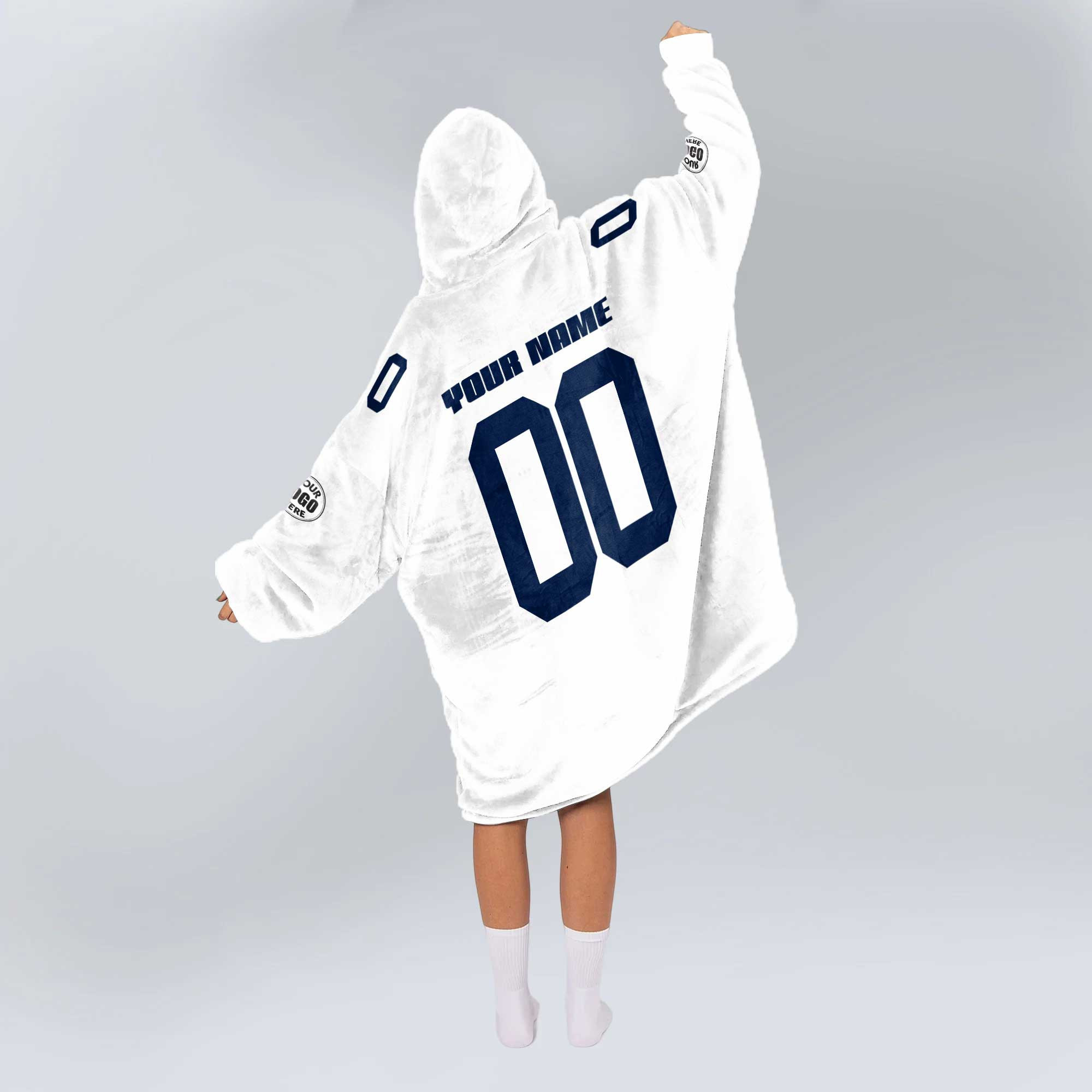 Adult Custom Blanket Hoodie Penn State Inspired Color