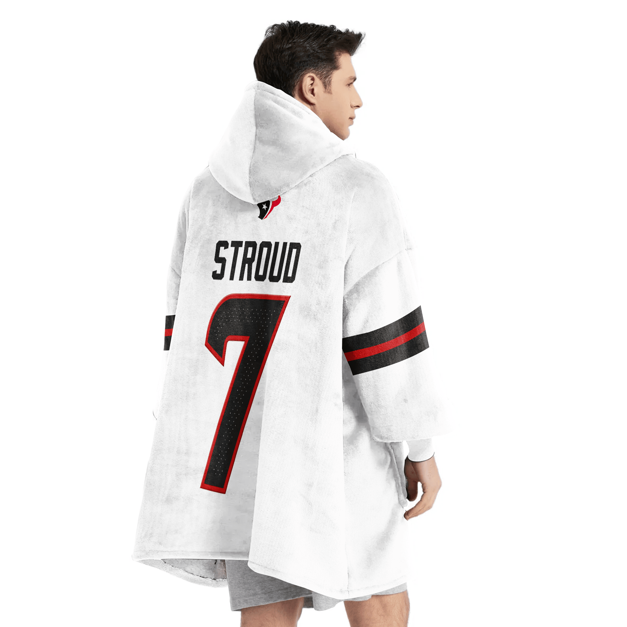 Adult C.J.S 7 Captain Houston Football Unisex Blanket Hoodie