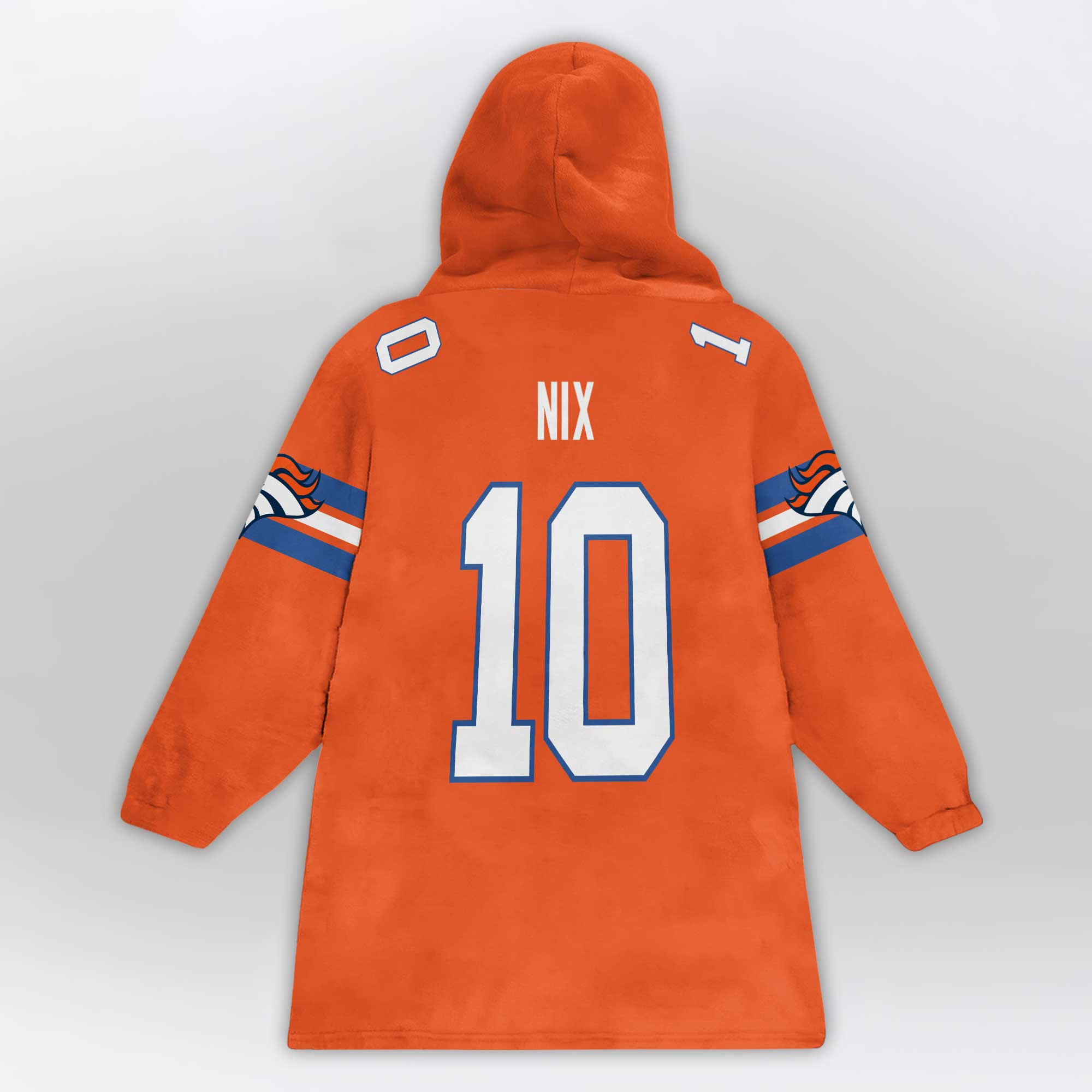 She Loves The D Denver Football Unisex Blanket Hoodie