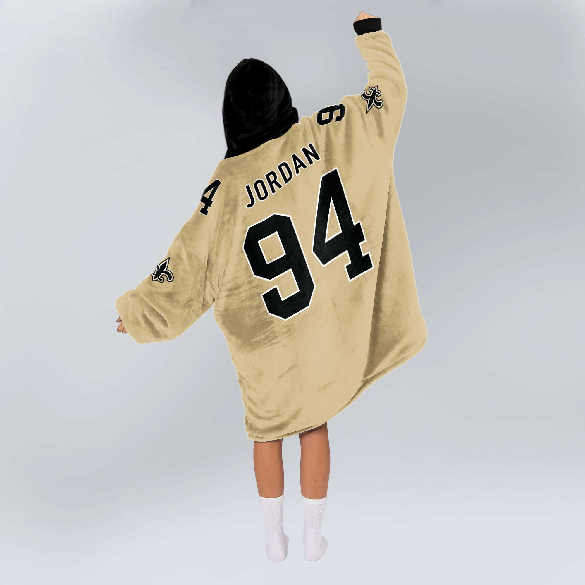 Adult C.J 94 New Orleans Football Unisex Blanket Hoodie