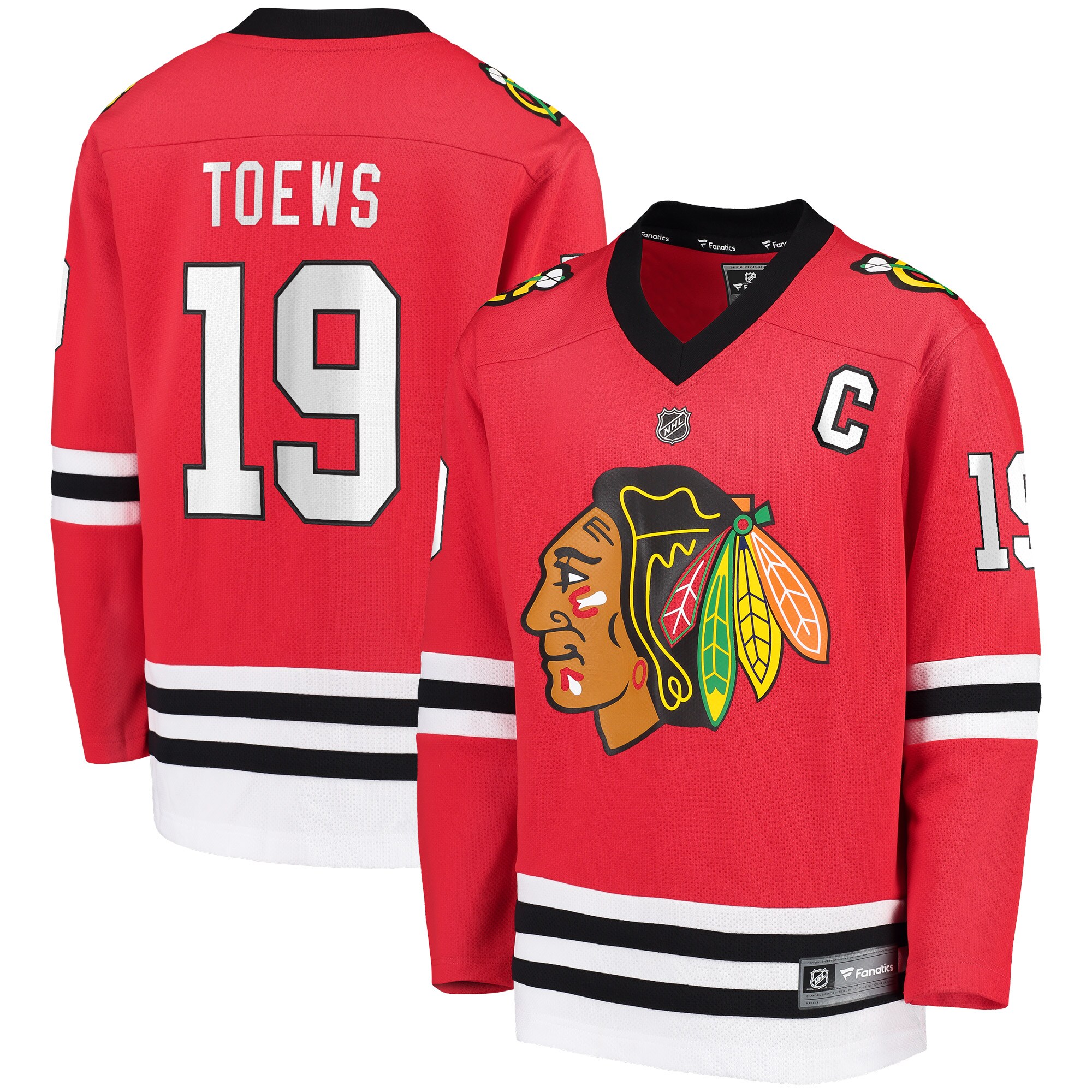 Jonathan Toews Chicago Blackhawks Youth Replica Player Jersey - Red