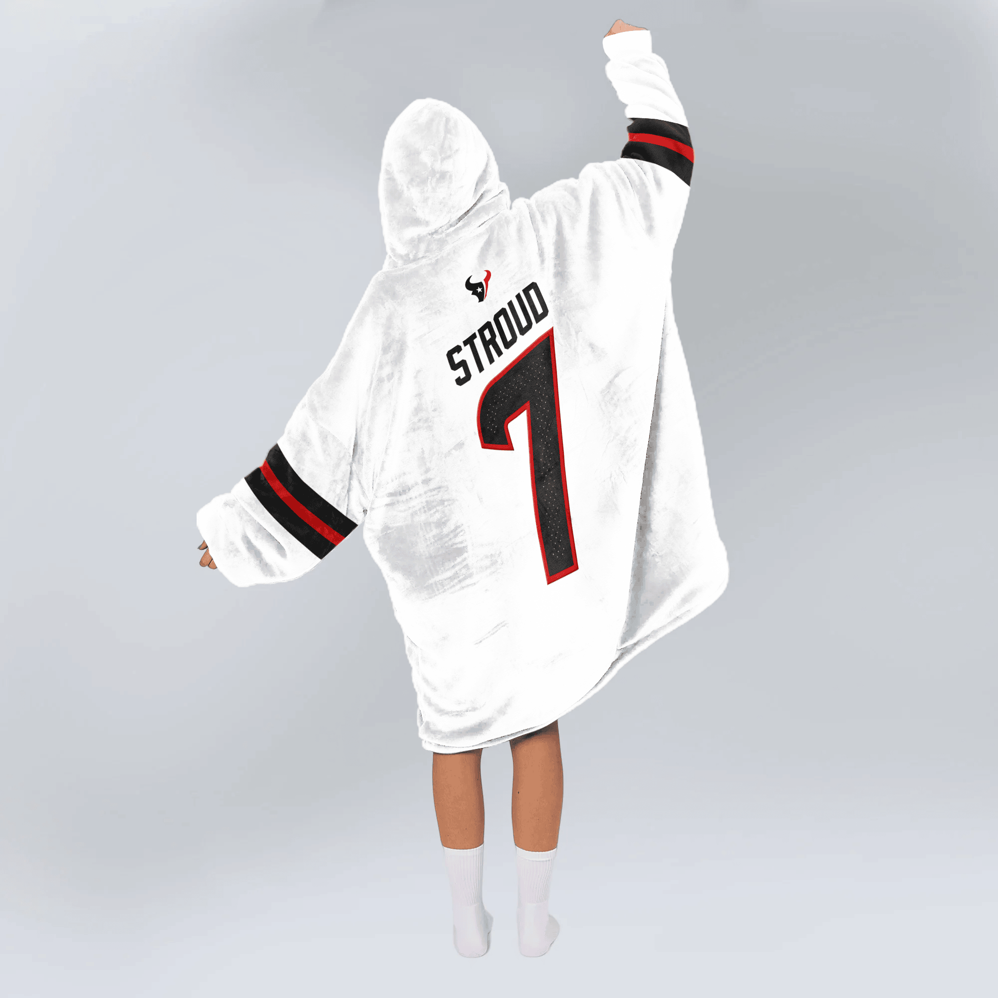 Adult C.J.S 7 Captain Houston Football Unisex Blanket Hoodie