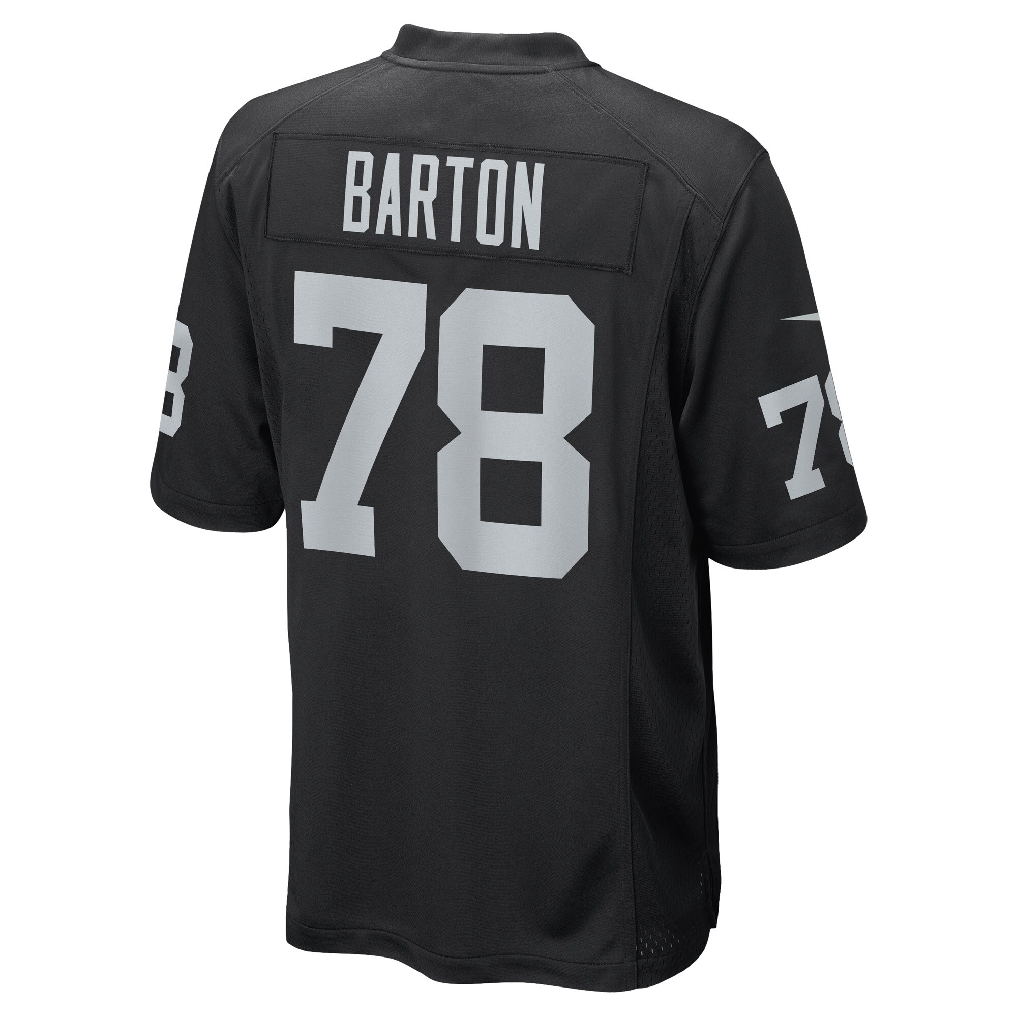 Jackson Barton Las Vegas Raiders  Game Player Jersey - Black
