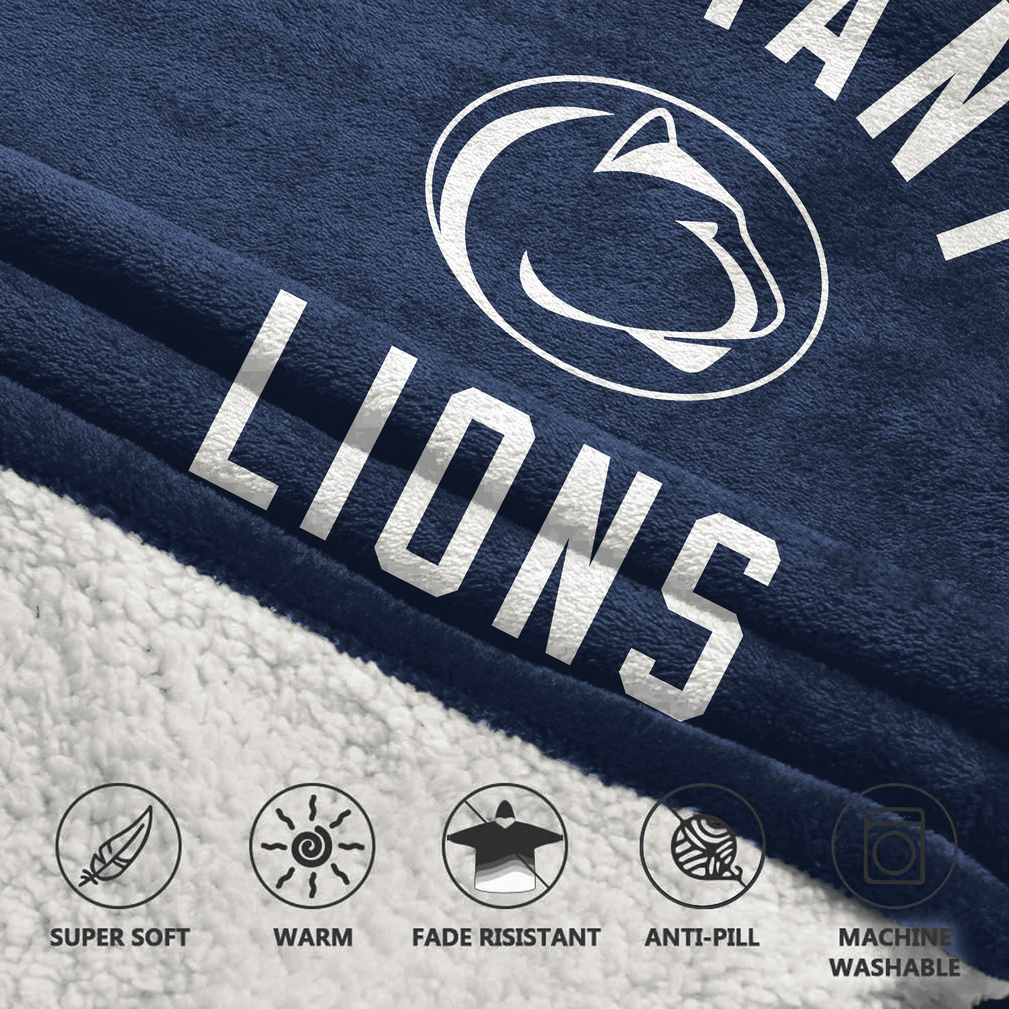 Kid 1 Penn State Football Unisex Blanket Hoodie