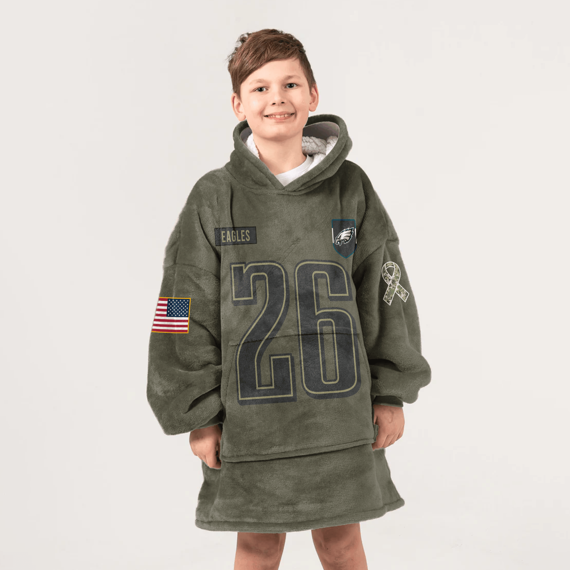 S.B 26 Philadelphia Football Unisex Blanket Hoodie