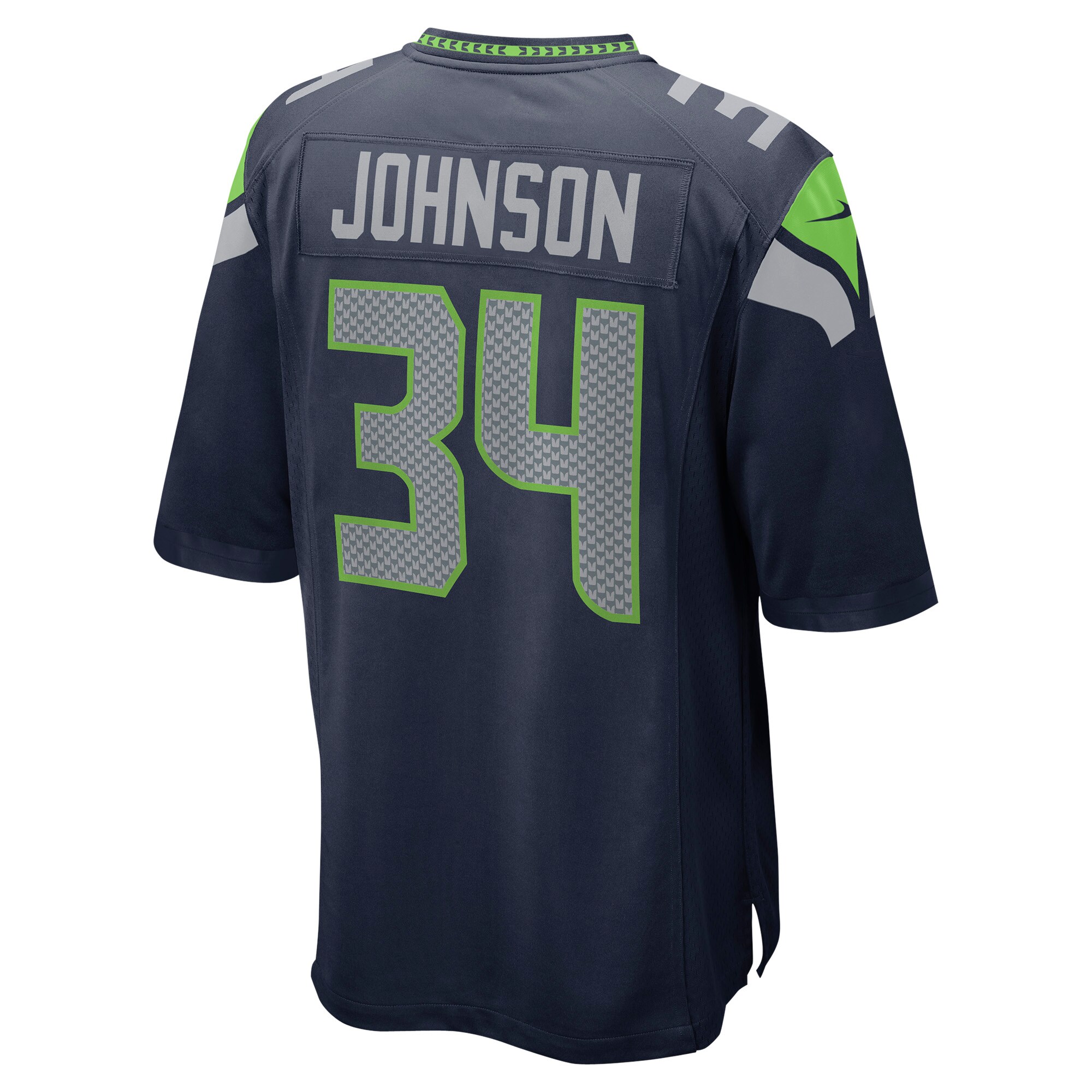 Josh Johnson Seattle Seahawks  Game Jersey - College Navy