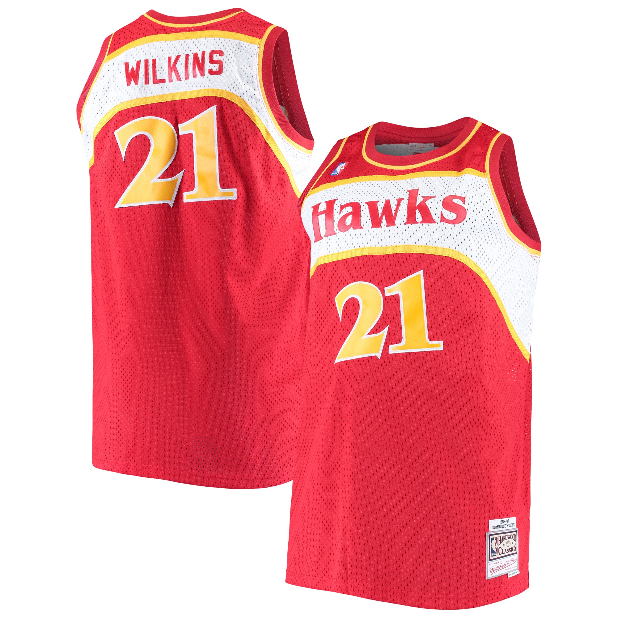 Dominique Wilkins Atlanta Hawks Mitchell & Ness Big & Tall Hardwood Classics Jersey - Red