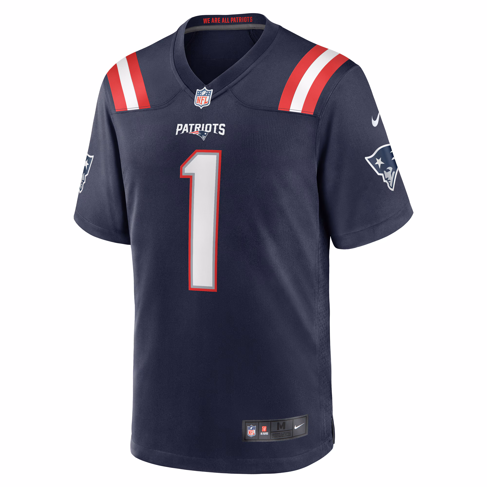 Number 1 Groom New England Patriots Game Jersey - Navy