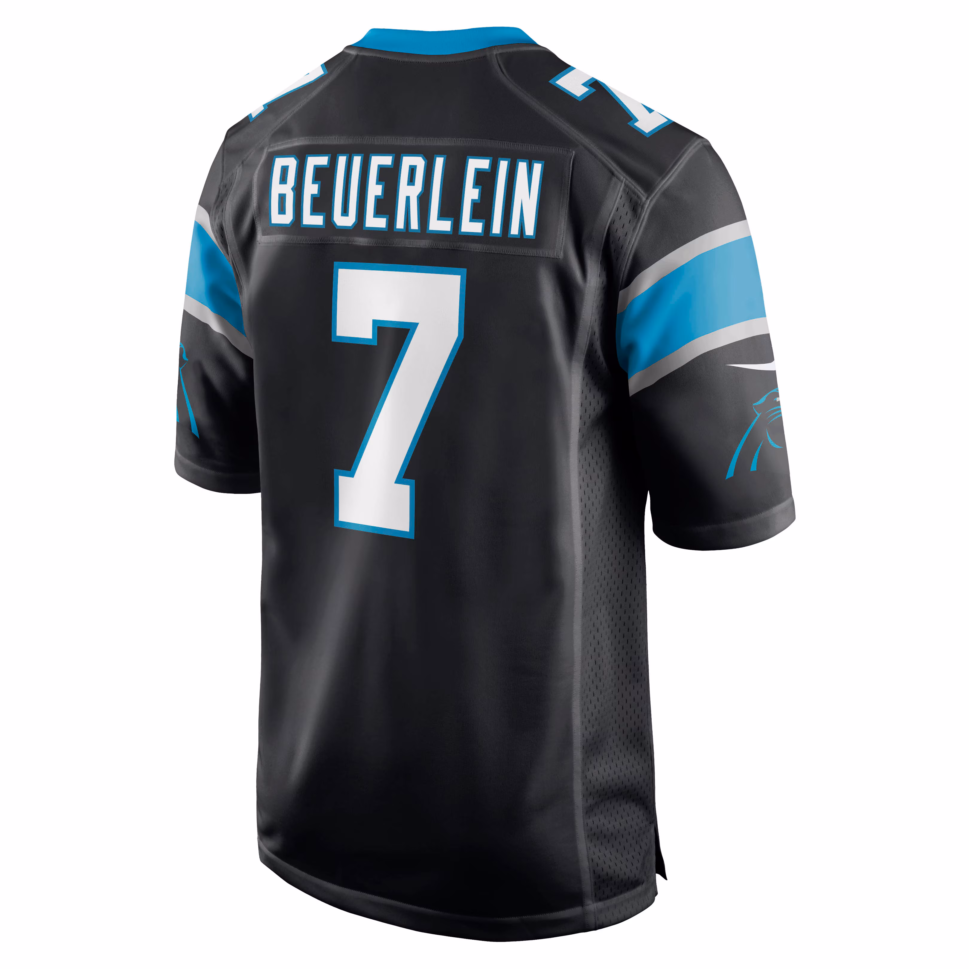 Steve Beuerlein Carolina Panthers Retired Player Jersey - Black