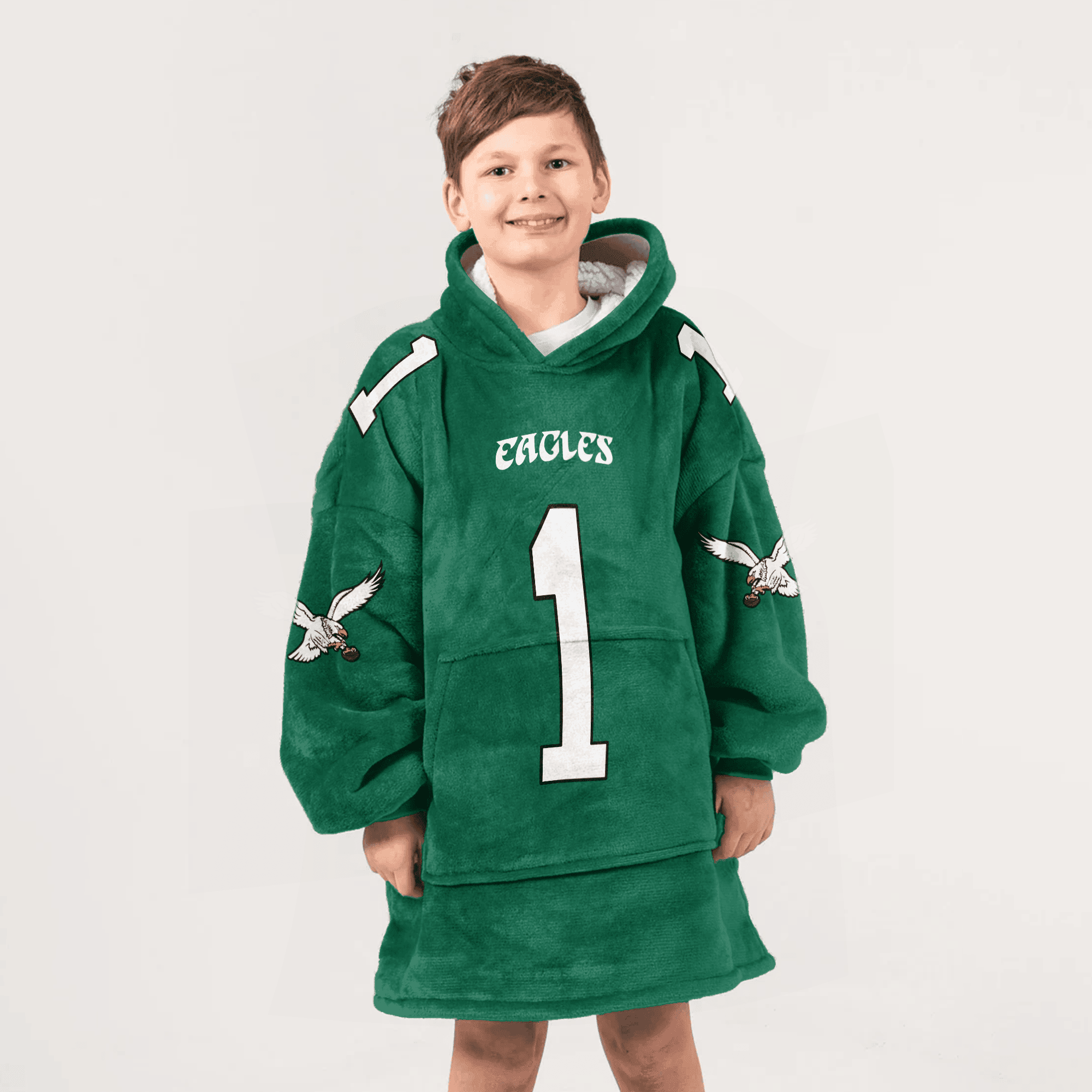 Adult 1 Philadelphia Football Unisex Blanket Hoodie