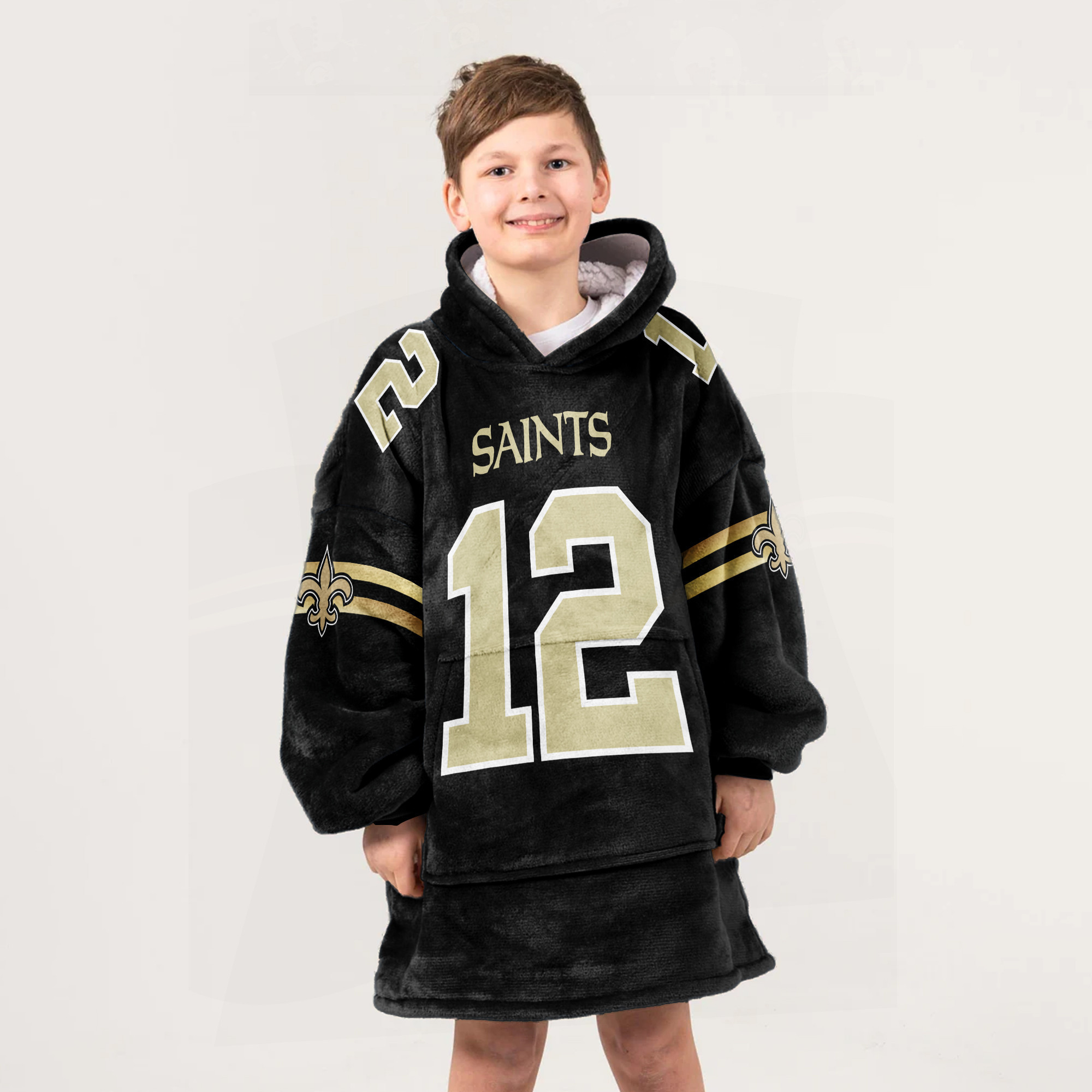 Adult C.O 12 New Orleans Football Unisex Blanket Hoodie