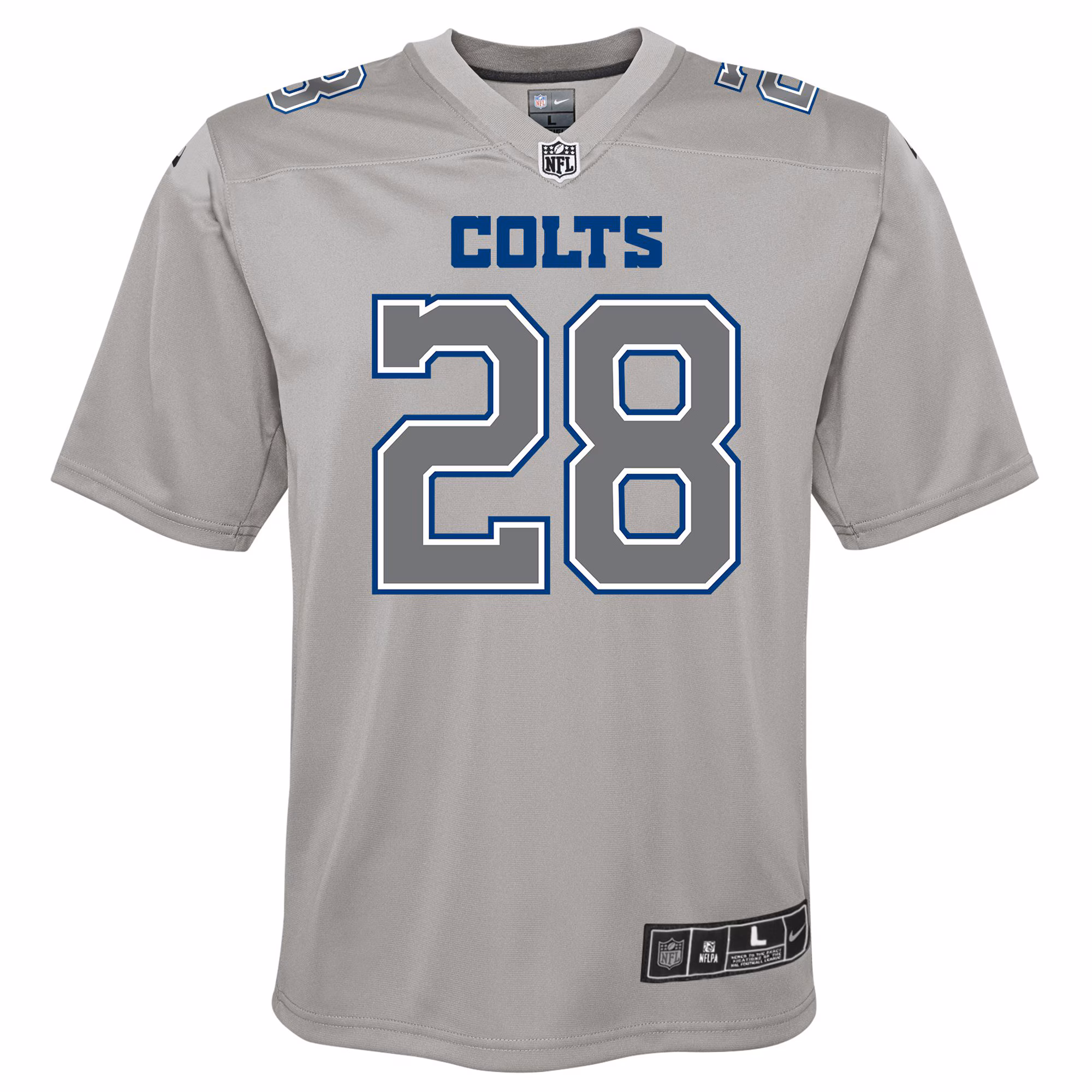 Jonathan Taylor Indianapolis Colts Youth Atmosphere Game Jersey - Gray