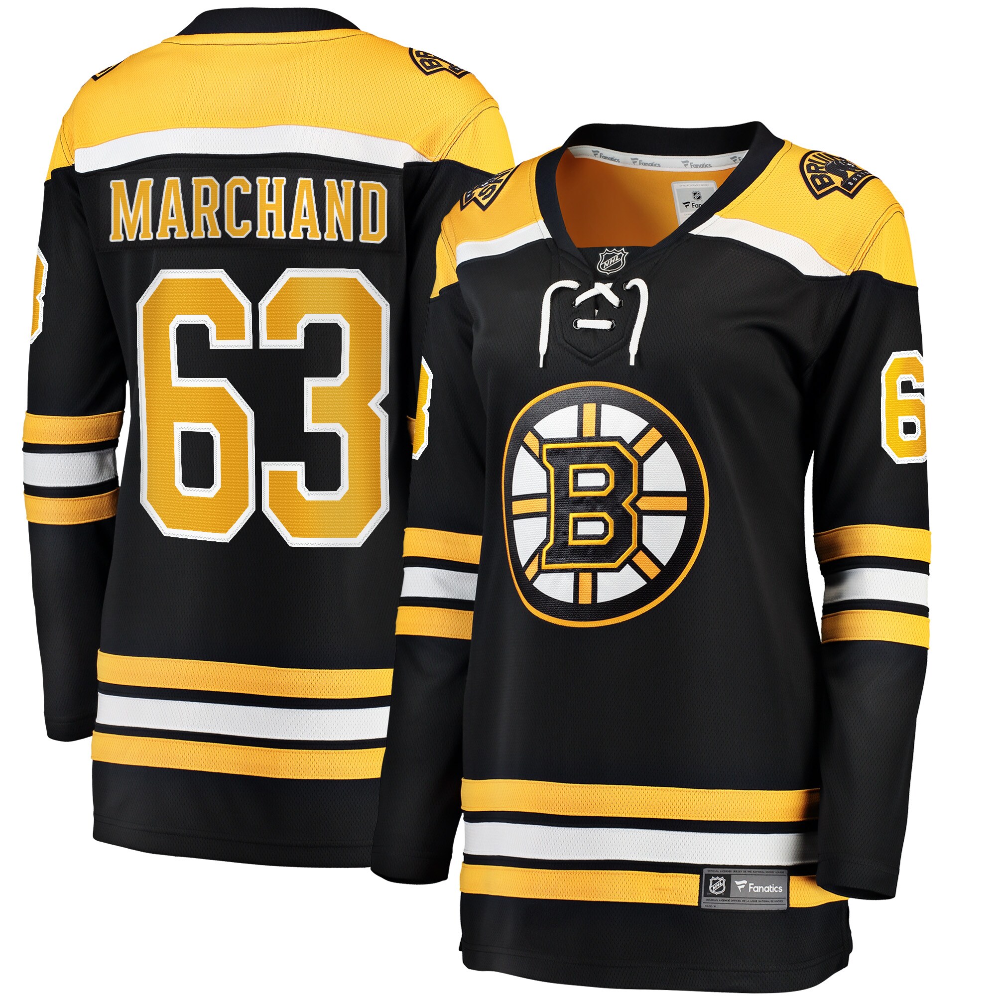 Brad Marchand Boston Bruins Women's Home Breakaway Jersey - Black