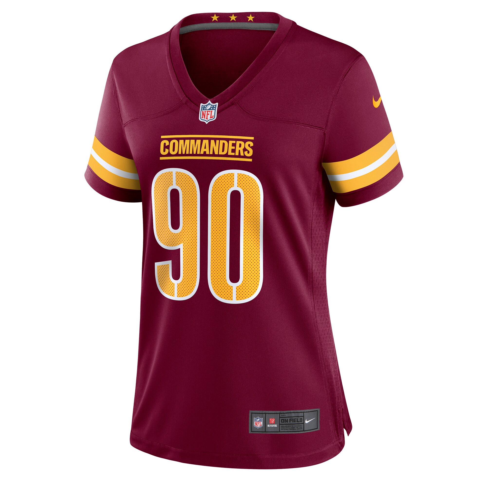 Montez Sweat Washington Commanders  Women's Player Game Jersey - Burgundy