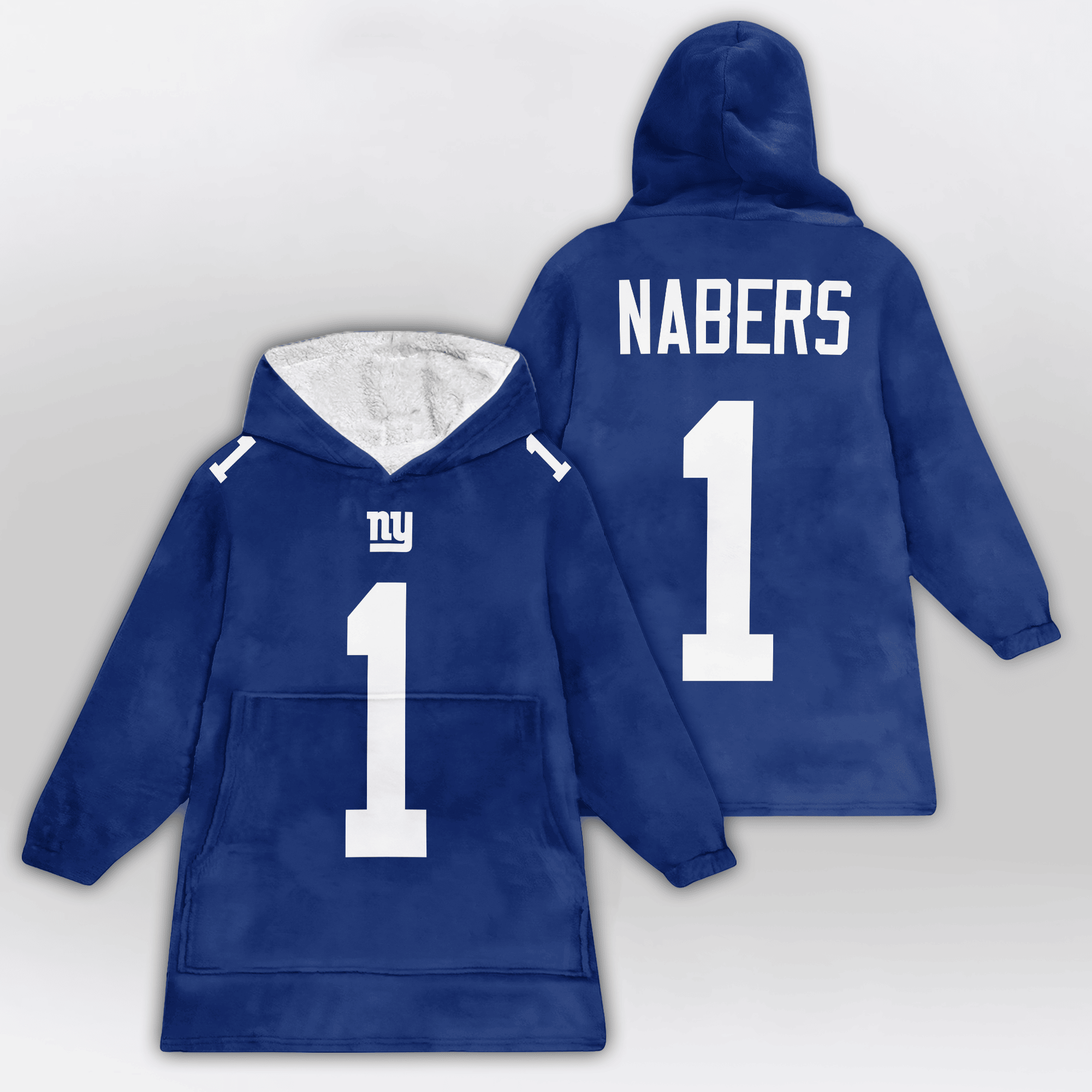 Adult M.N 1 New York G Football Unisex Blanket Hoodie