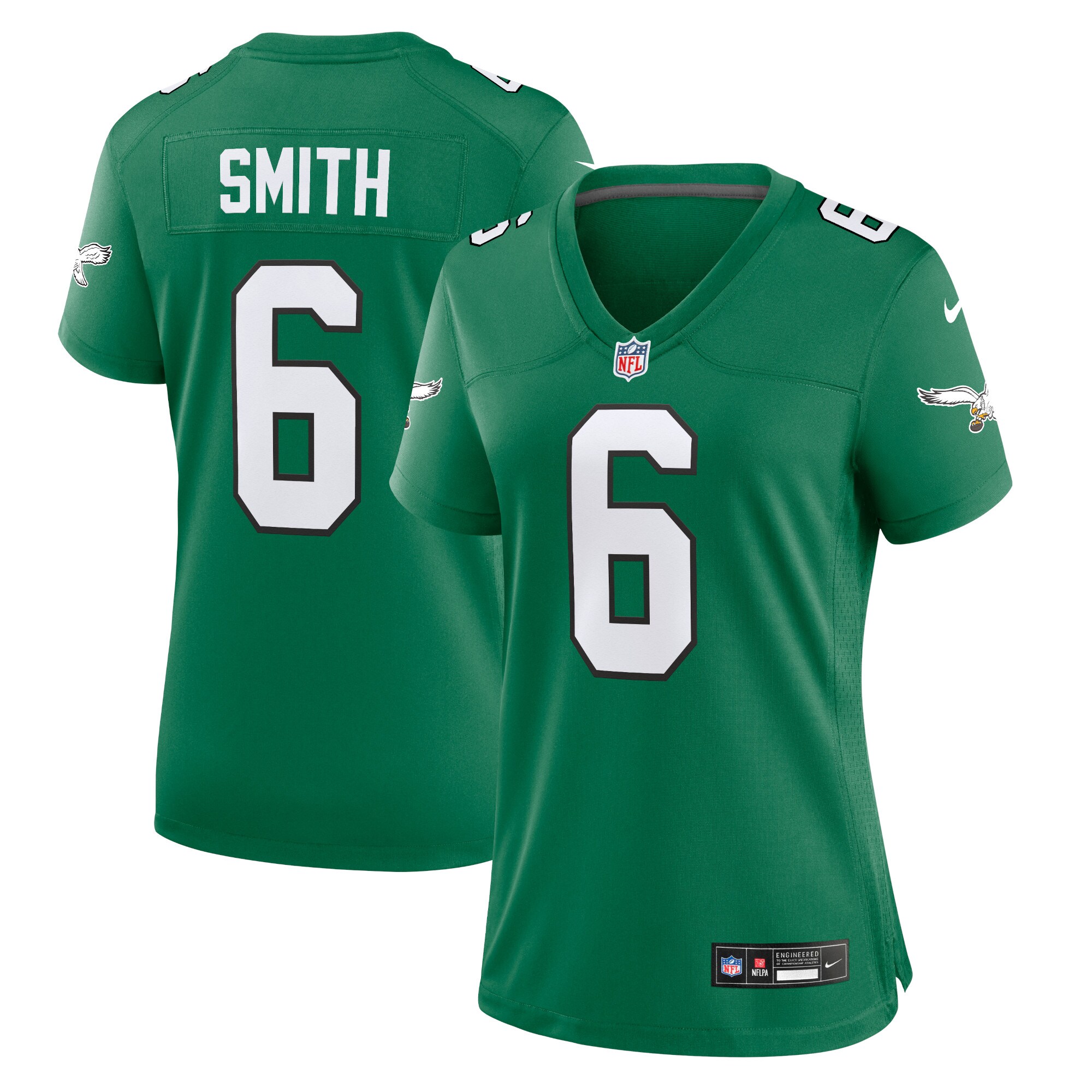 DeVonta Smith Philadelphia Eagles Women's Player Jersey - Kelly Green