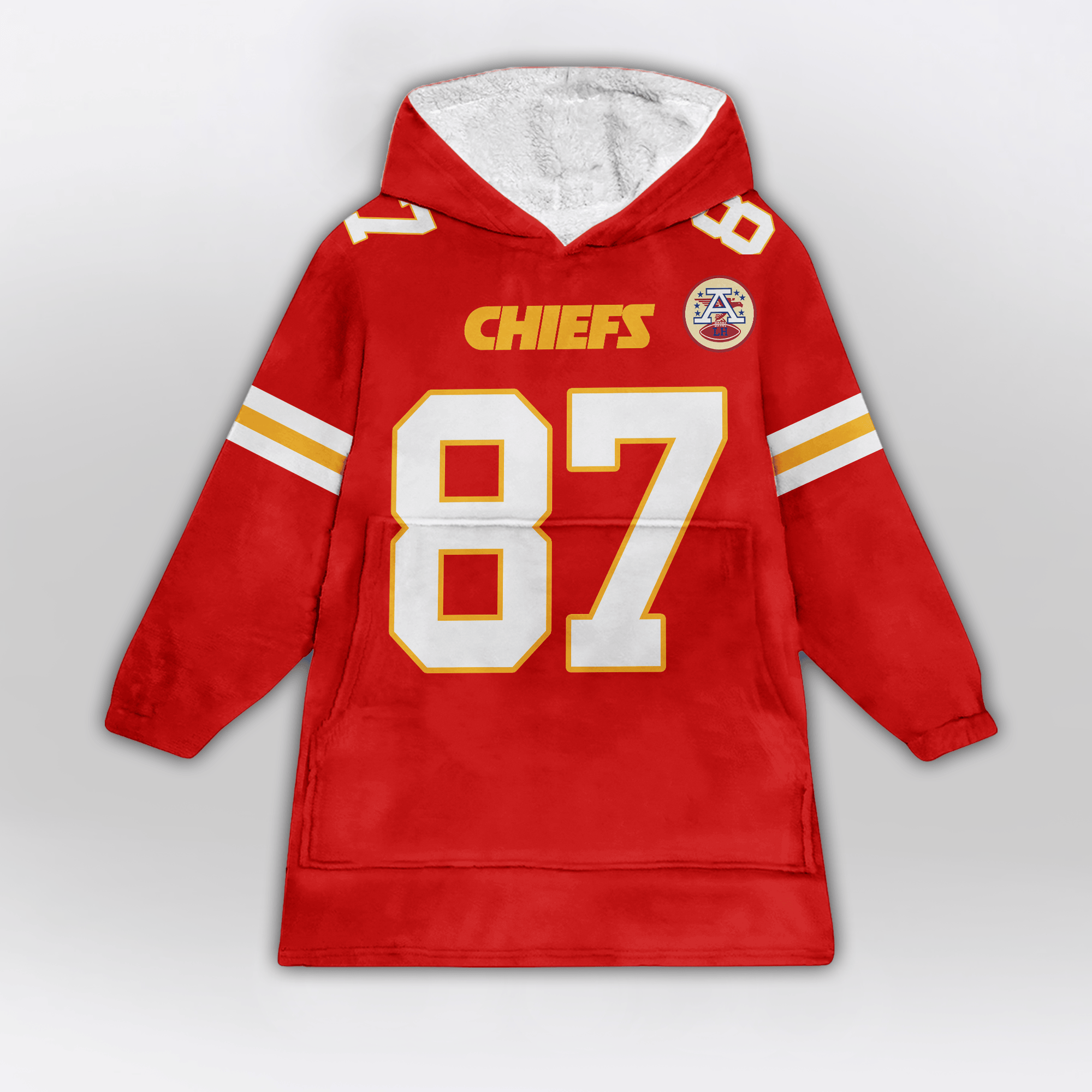 Adult T.K 87 Kansas City Football Unisex Blanket Hoodie