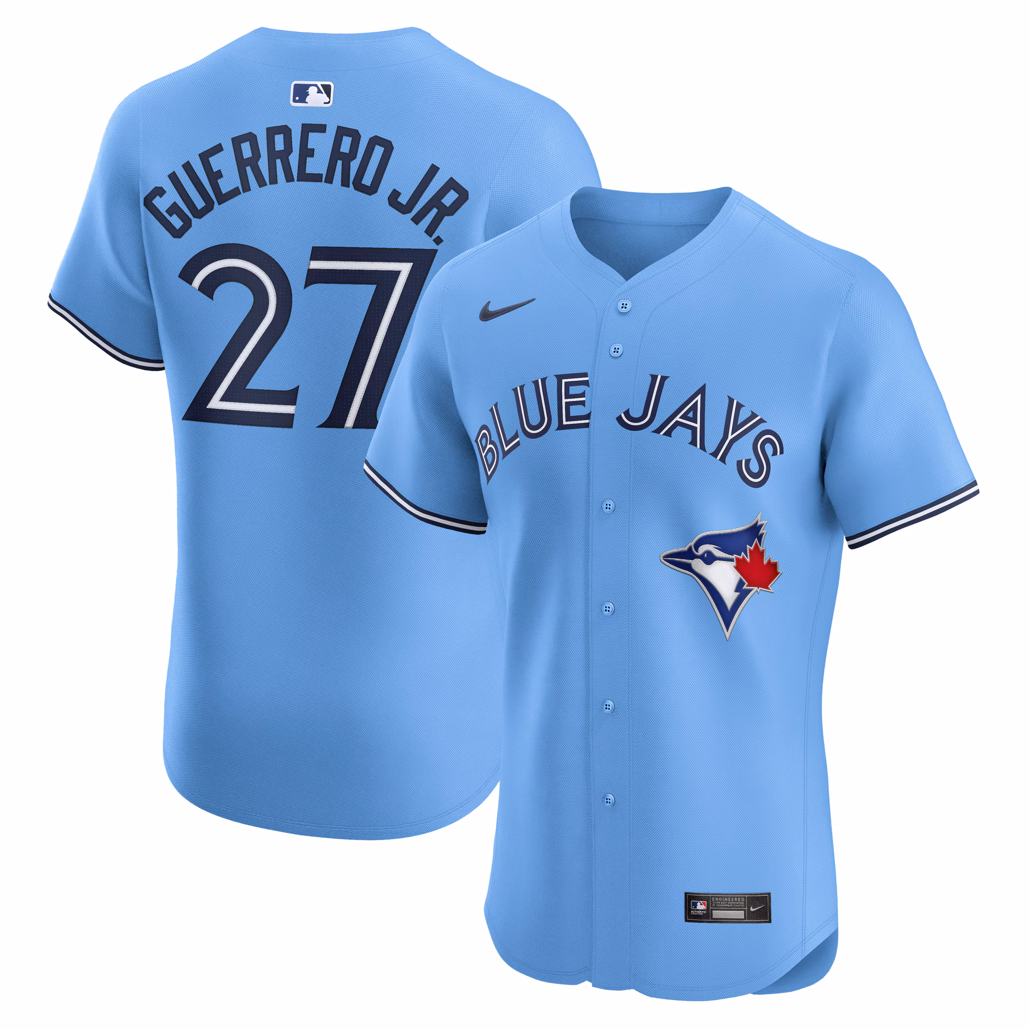 Vladimir Guerrero Jr. #27 Toronto Blue Jays Alternate Elite Player Jersey - Powder Blue