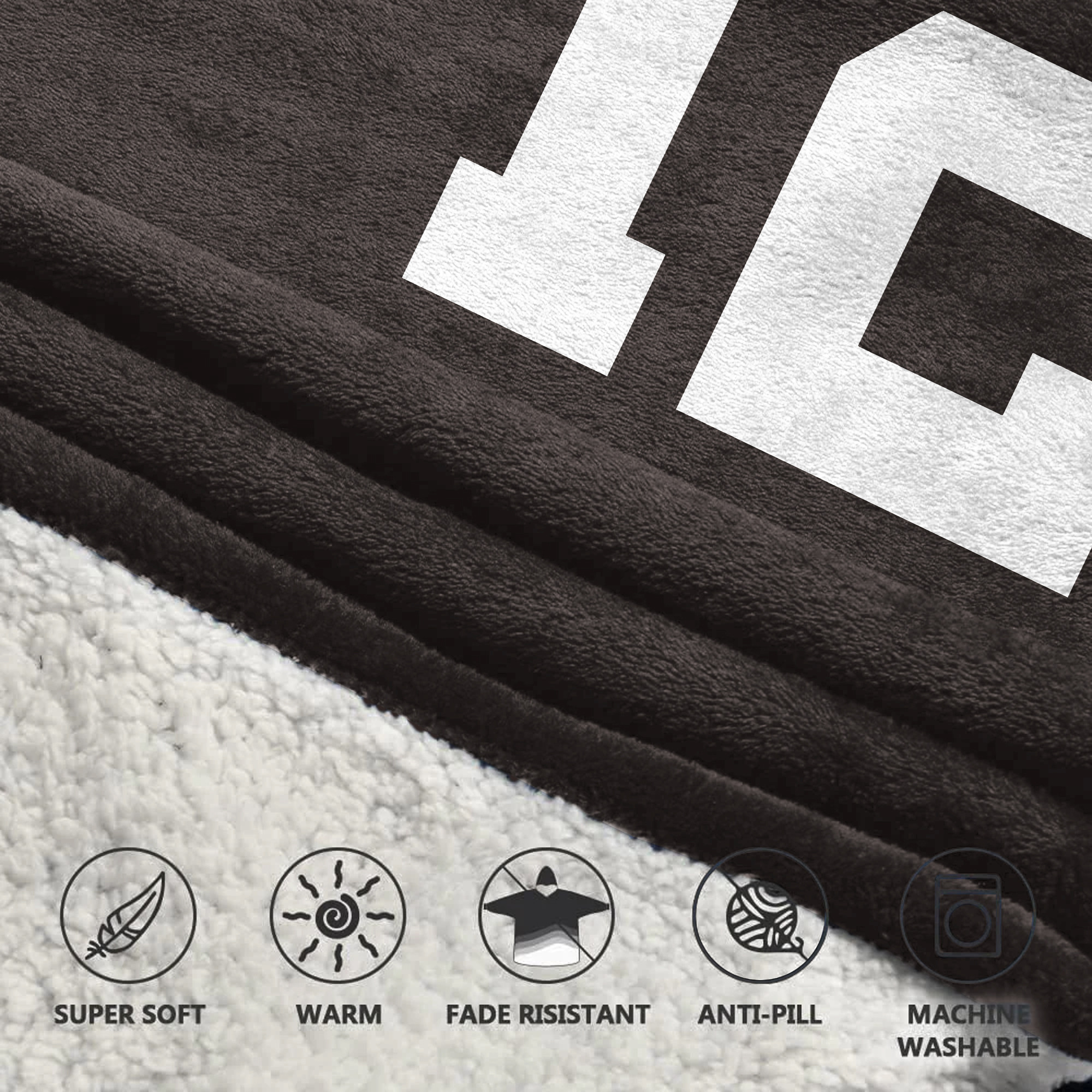 Adult S.S 12 Cleveland Football Unisex Blanket Hoodie