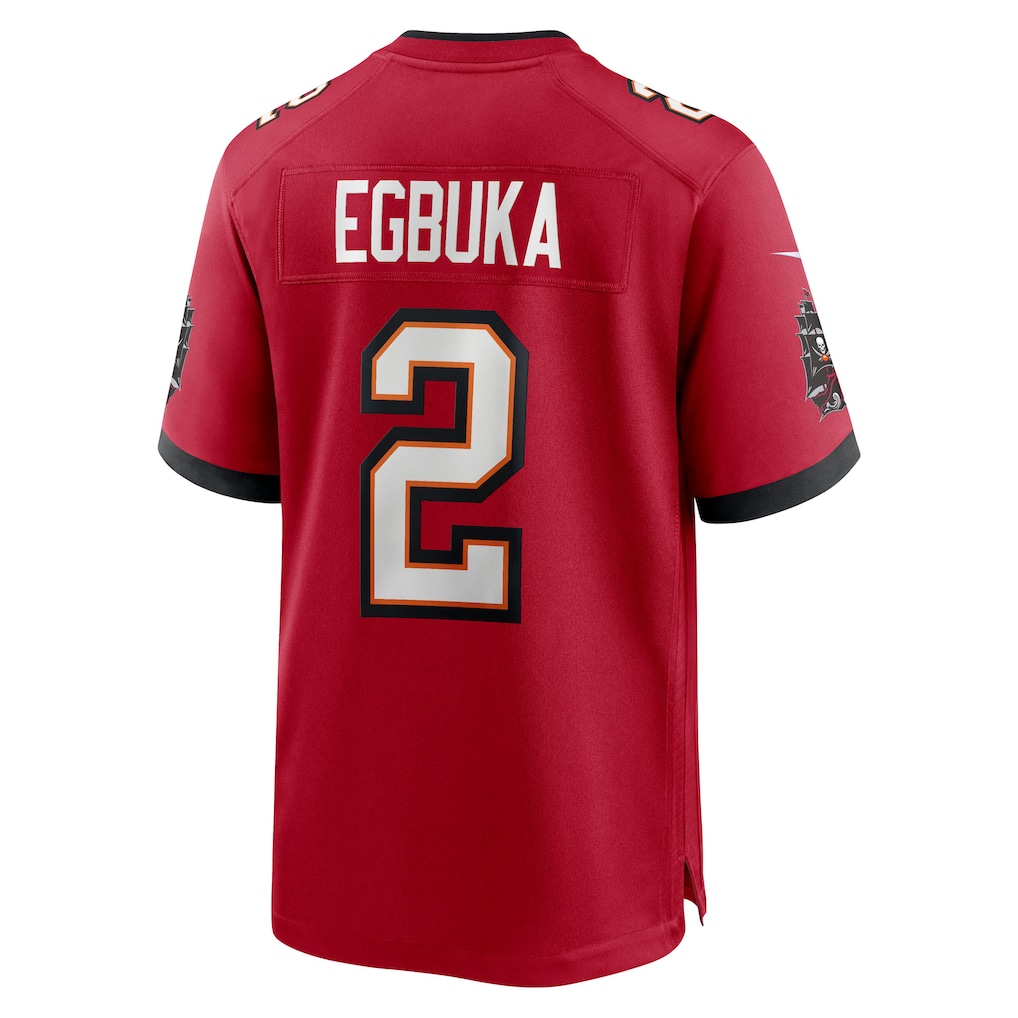 Emeka Egbuka #2 Tampa Bay Buccaneers Team 50th Season Game Jersey - Red