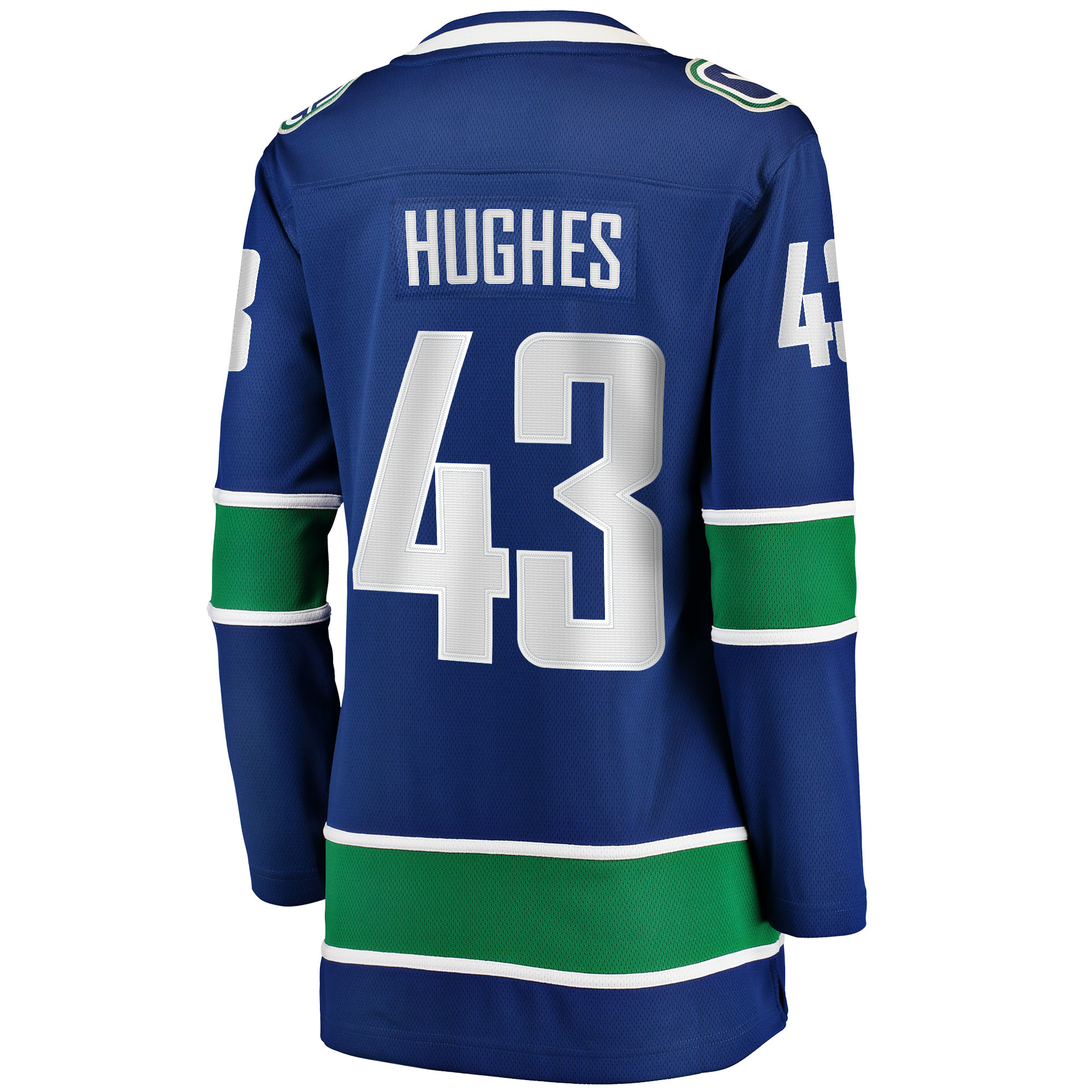 Quinn Hughes Vancouver Canucks Women's Home Breakaway Jersey - Blue
