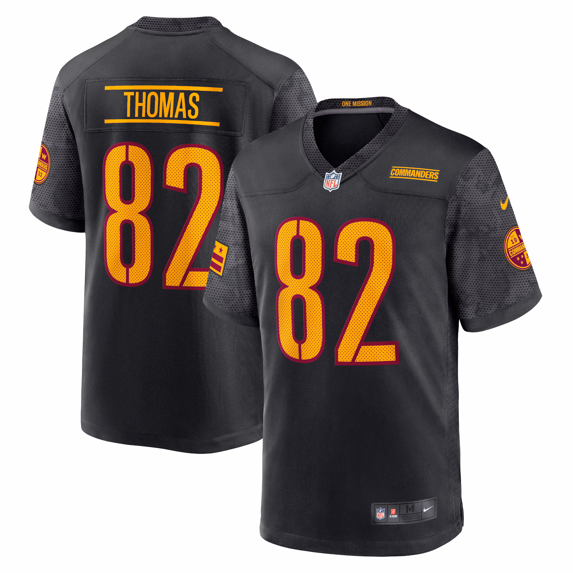 Logan Thomas Washington Commanders Alternate Game Player Jersey - Black