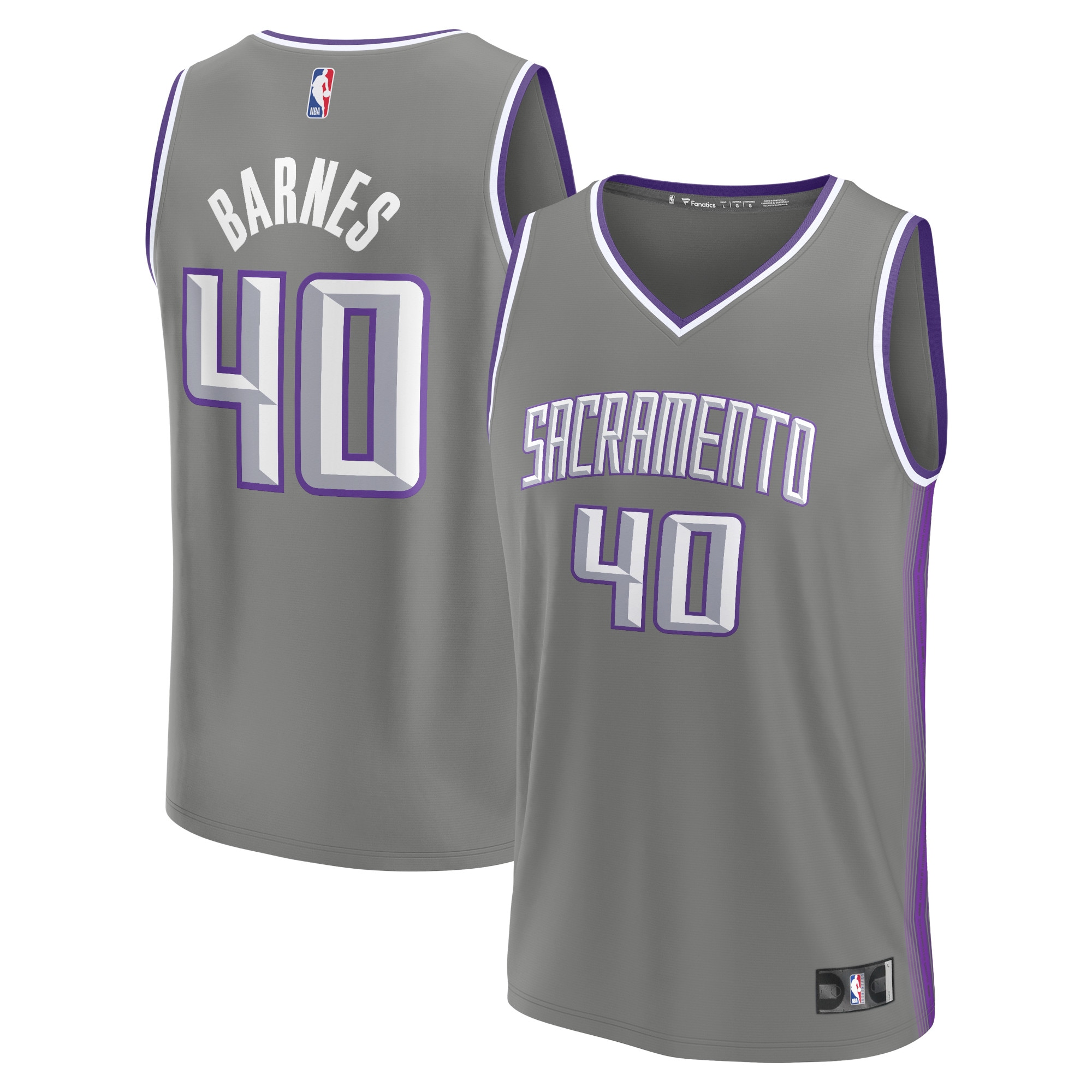 Harrison Barnes Sacramento Kings  2022/23 Fastbreak Jersey - City Edition - Gray