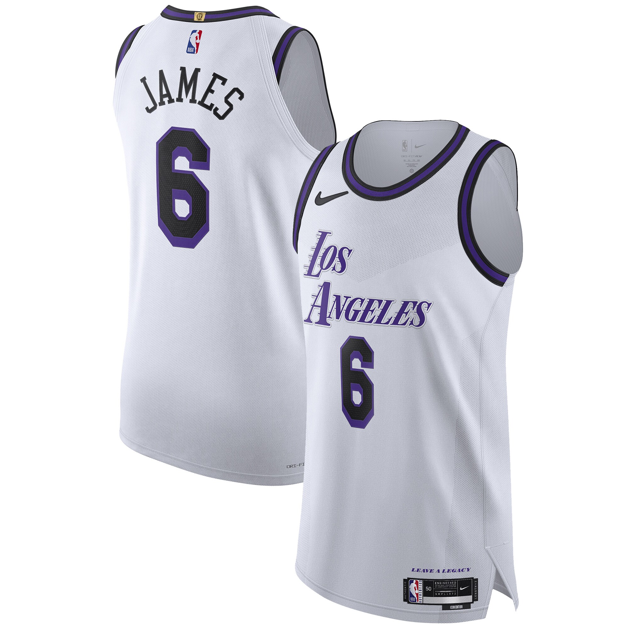 LeBron James Los Angeles Lakers 2022/23 Authentic Jersey - City Edition - White