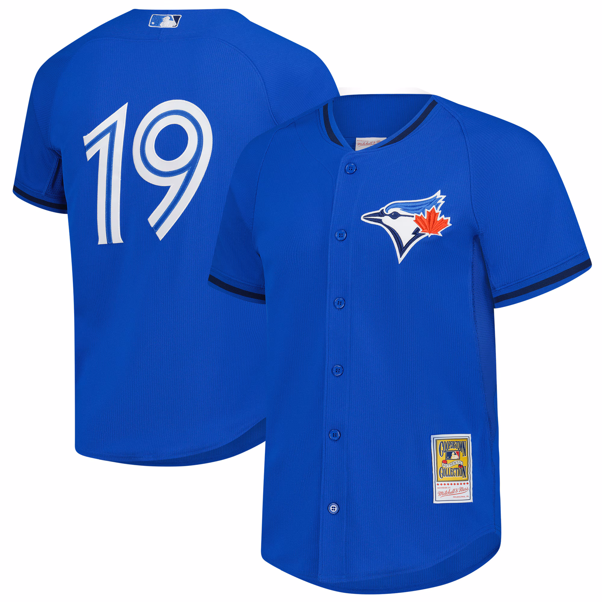 Jose Bautista #19 Toronto Blue Jays Mitchell & Ness Authentic Batting Practice Jersey - Blue