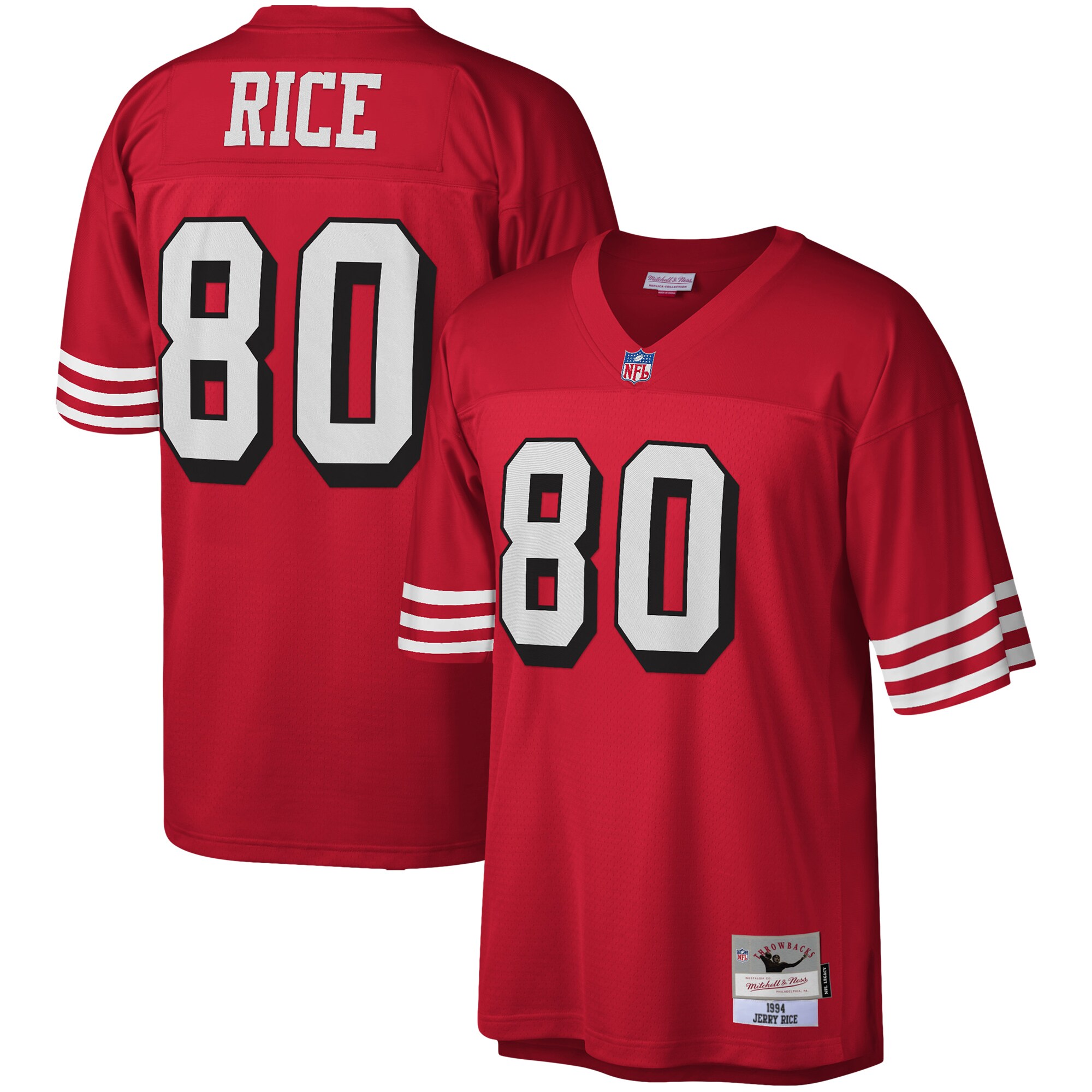 Jerry Rice San Francisco 49ers  1994 Legacy Replica Jersey - Scarlet