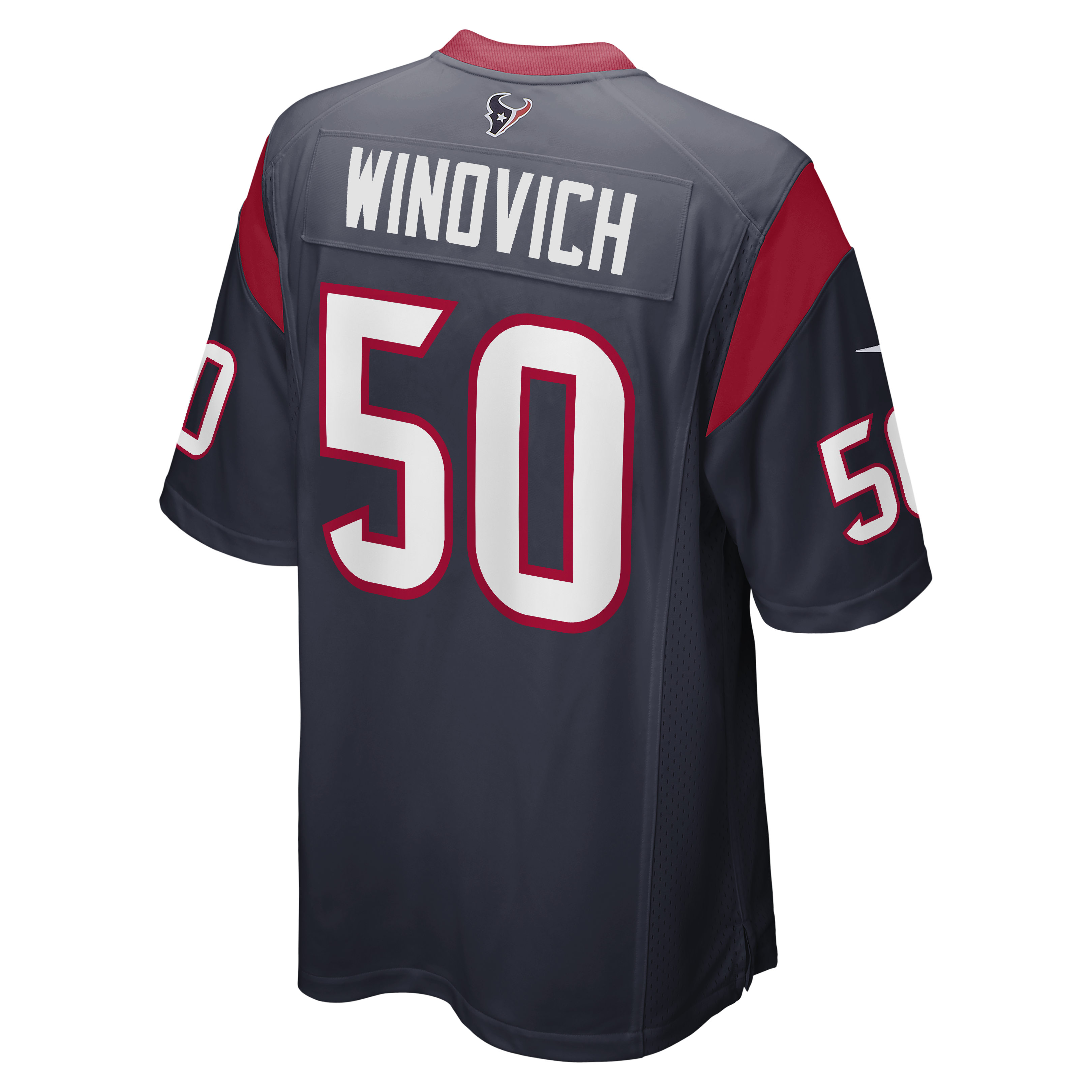 Chase Winovich Houston Texans  Game Player Jersey - Navy