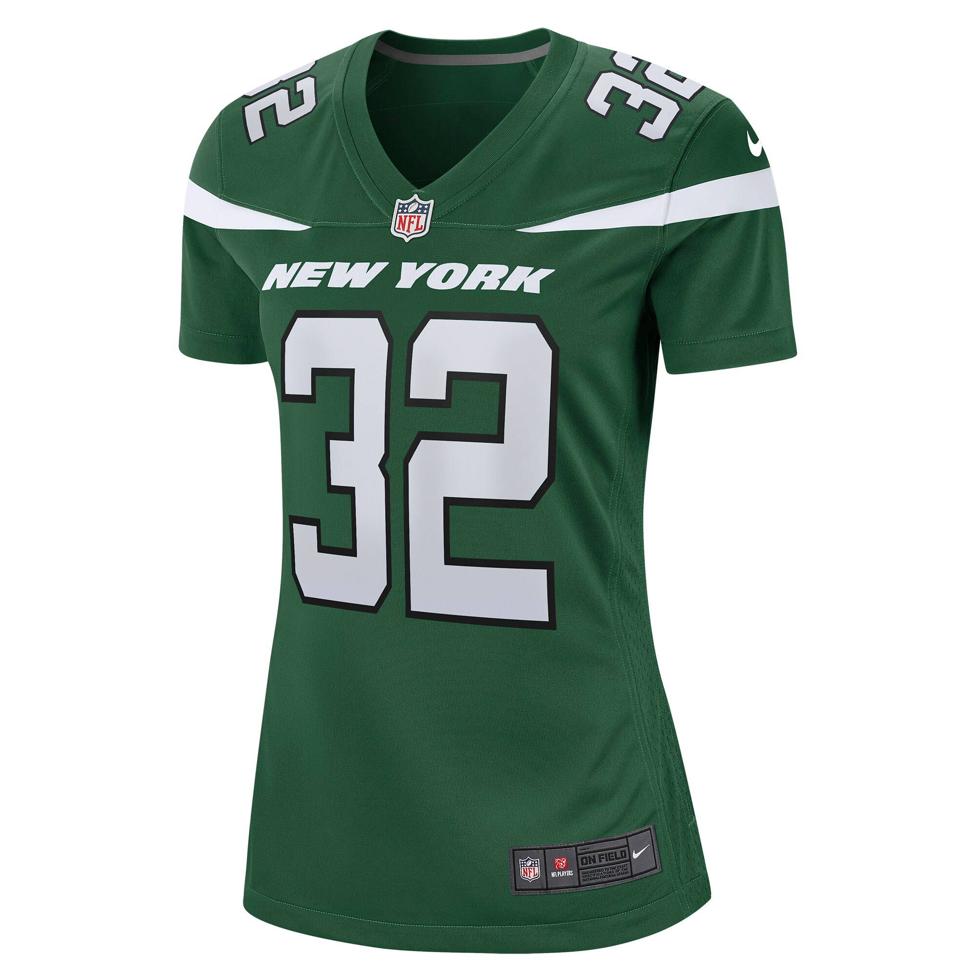 Michael Carter New York Jets  Women's Game Jersey - Gotham Green